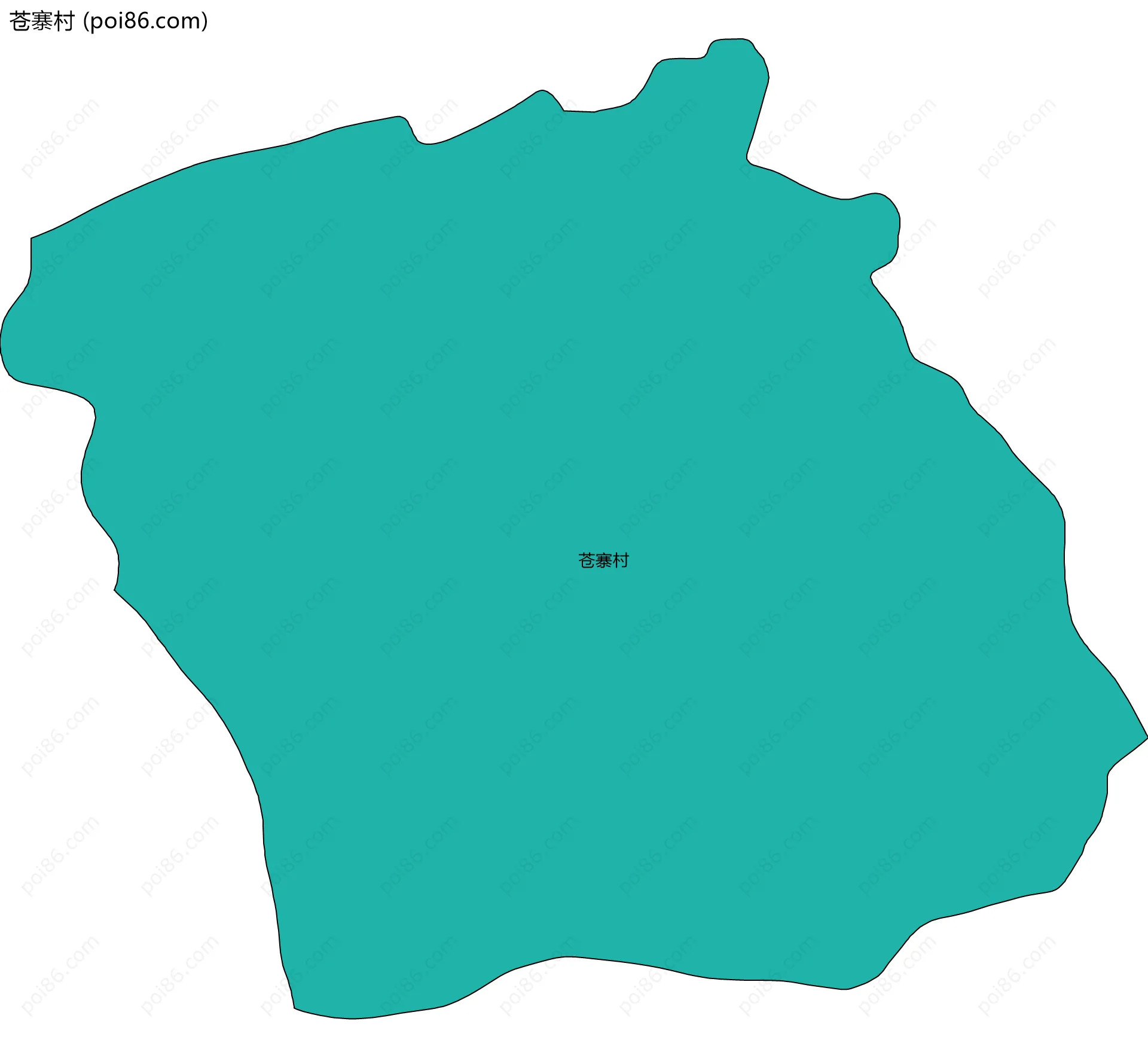 苍寨村边界地图