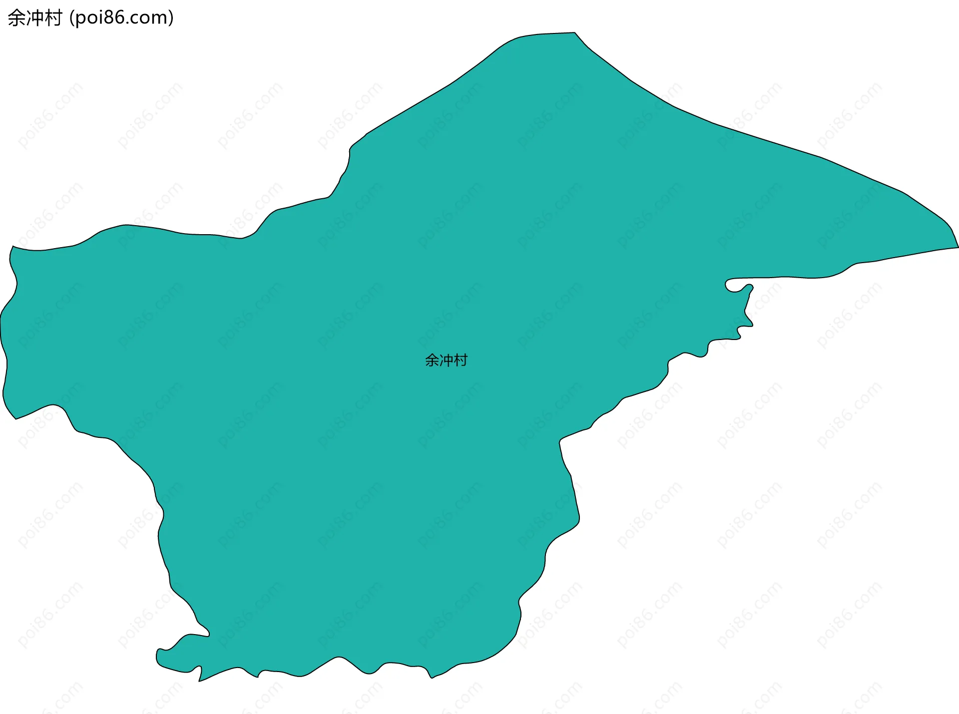 余冲村边界地图
