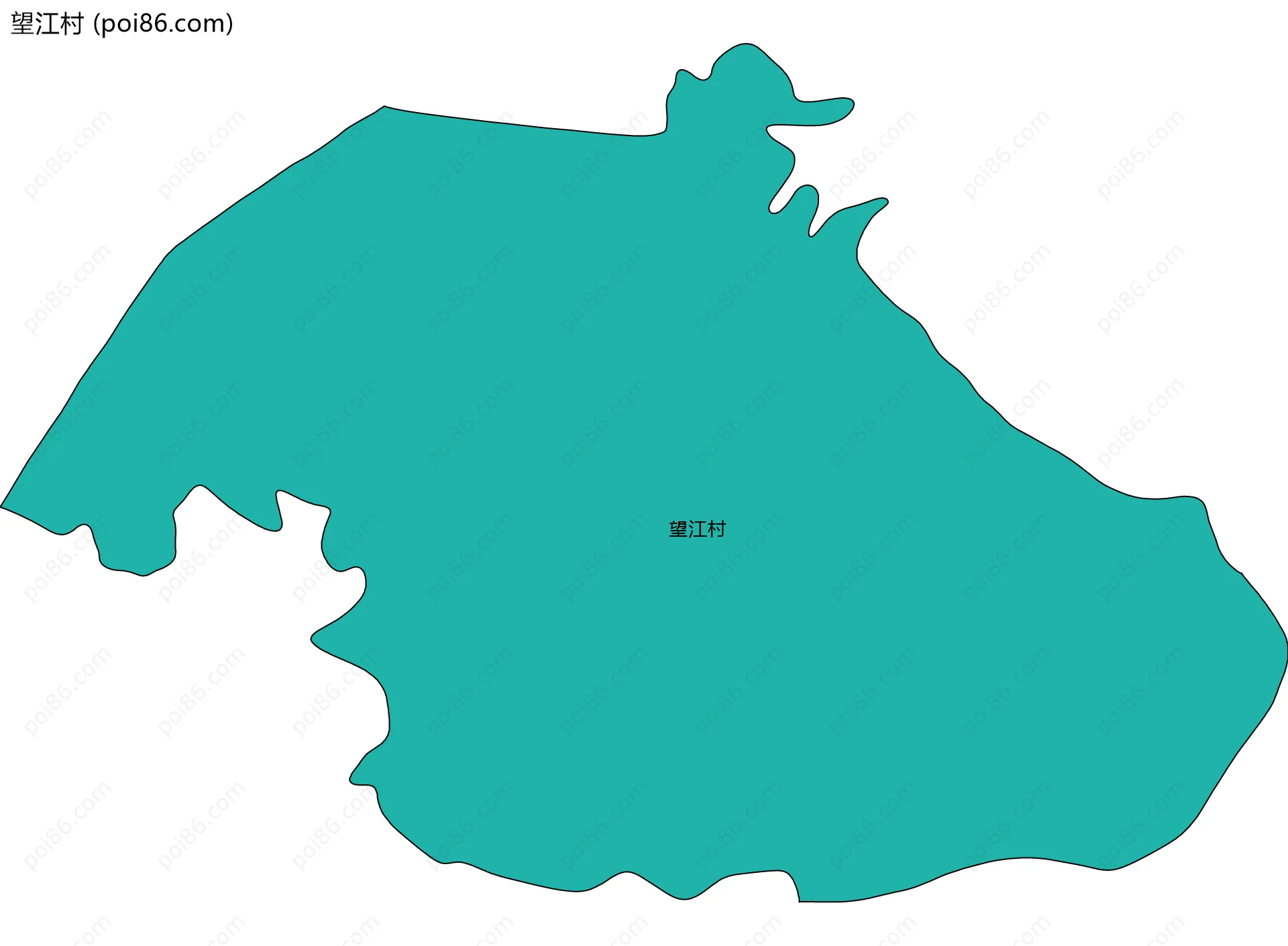 望江村边界地图