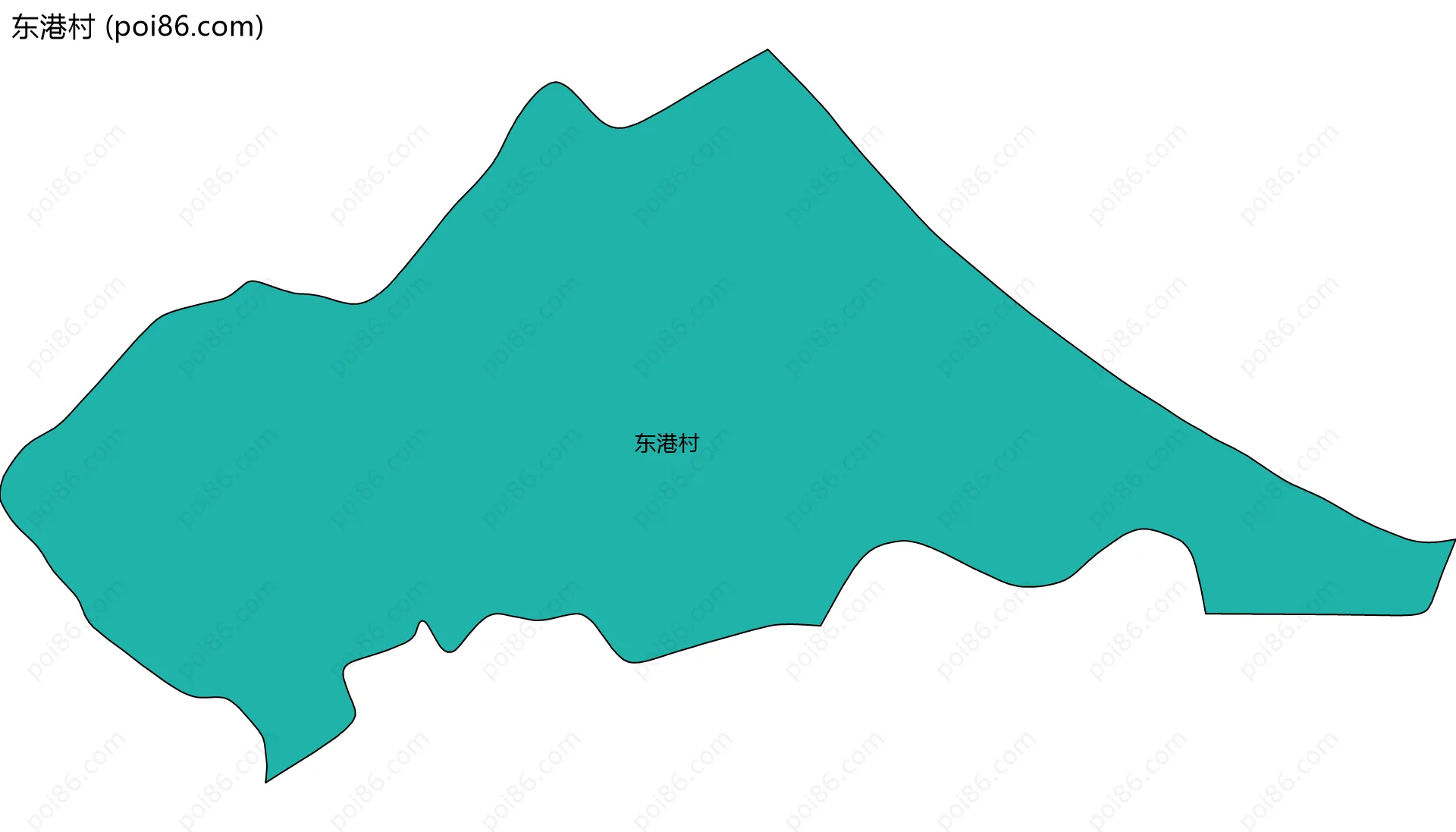 东港村边界地图