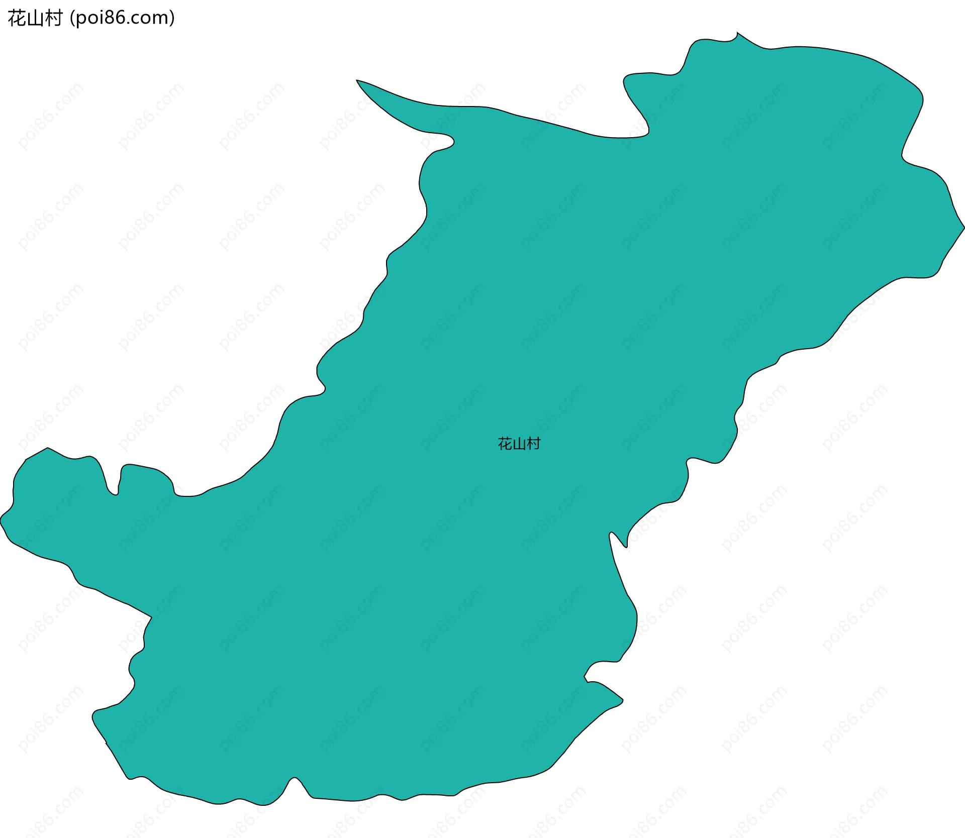 花山村边界地图