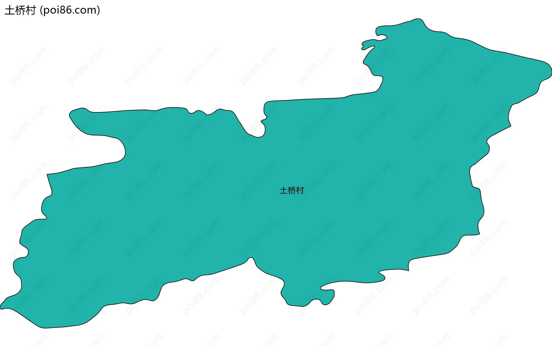 土桥村边界地图