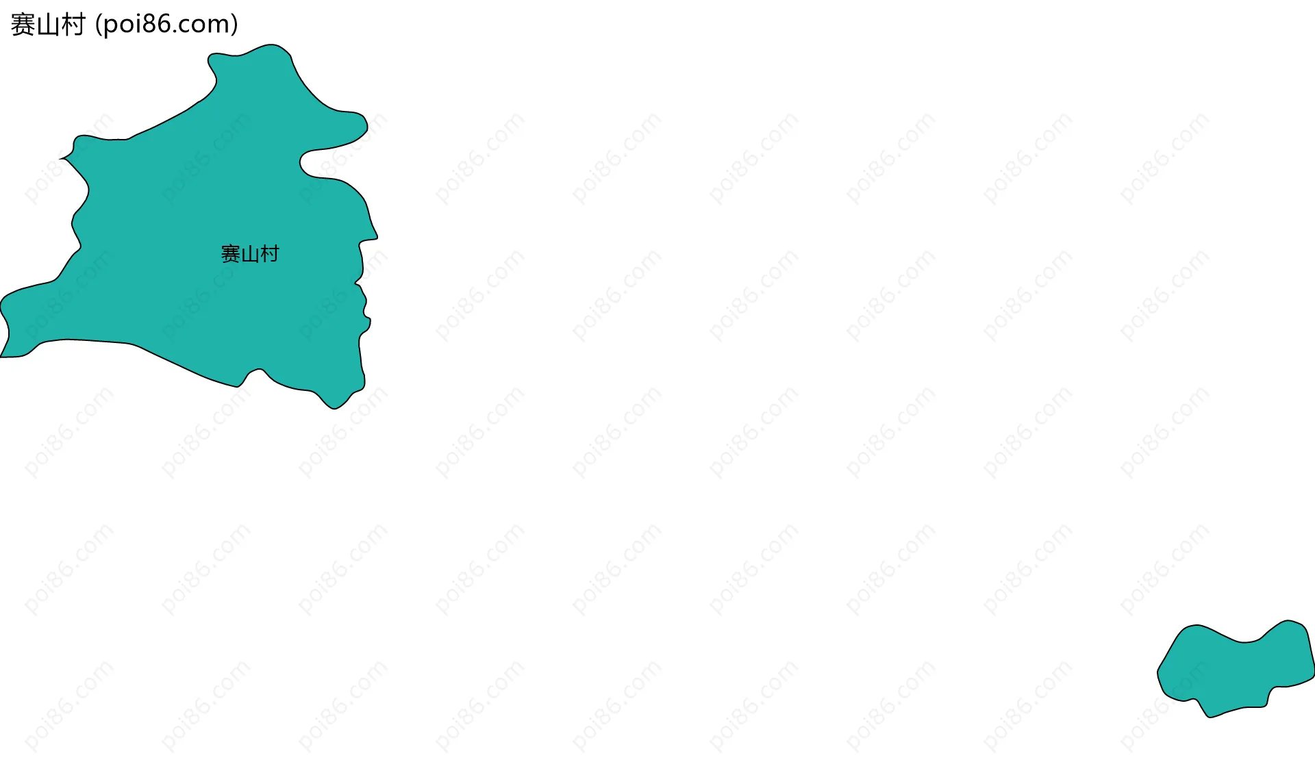 赛山村边界地图