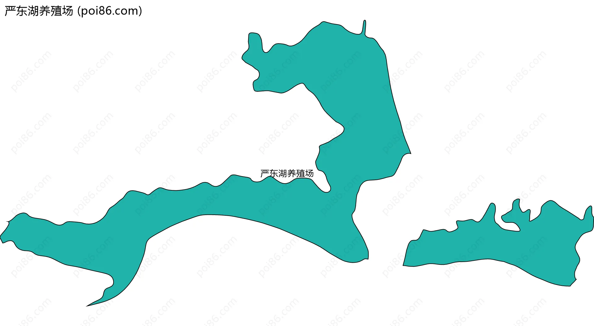 严东湖养殖场边界地图