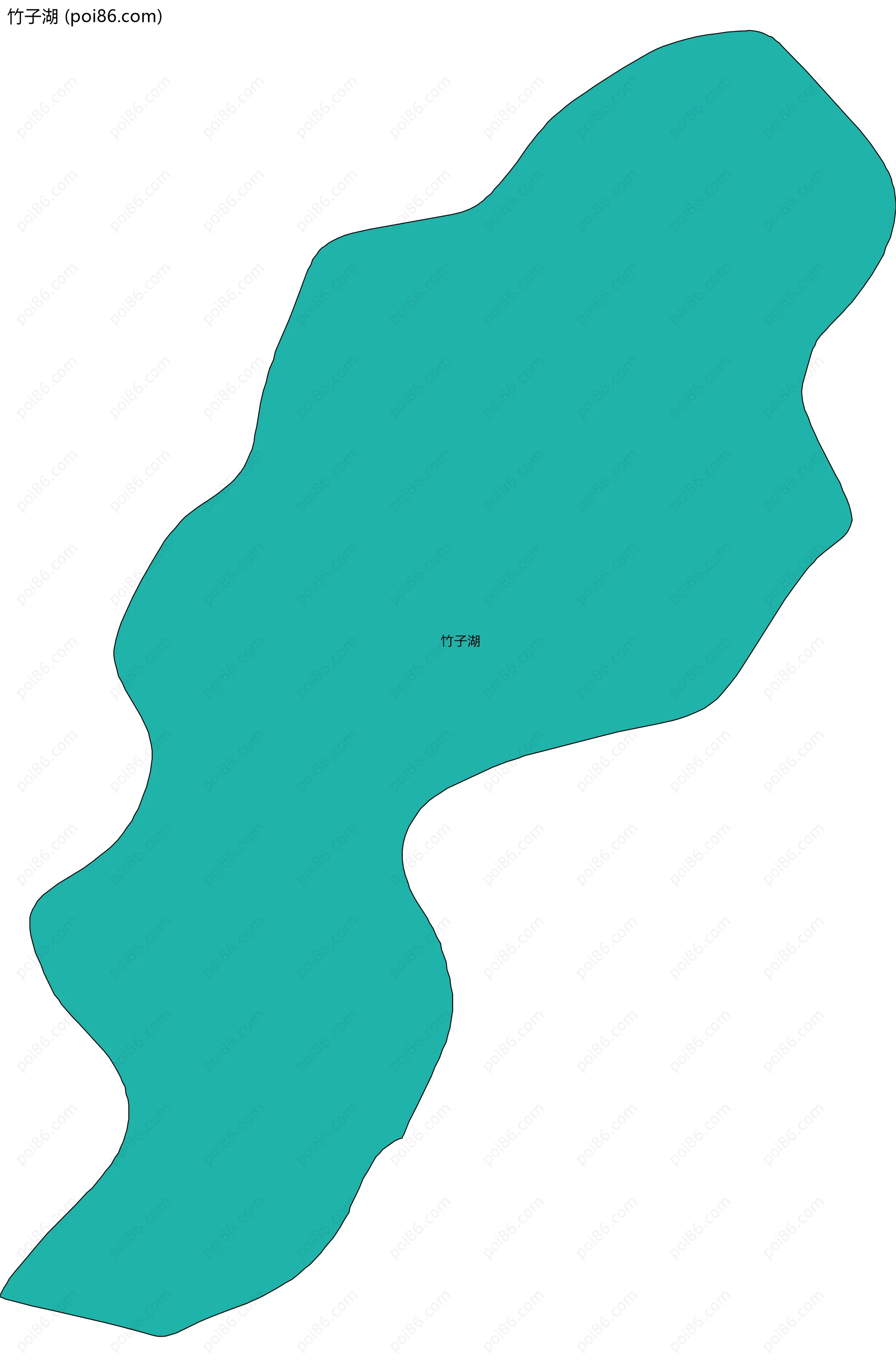 竹子湖边界地图