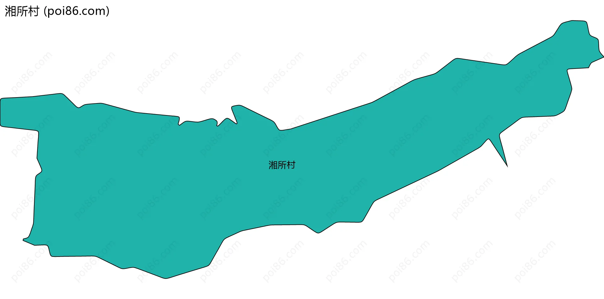 湘所村边界地图