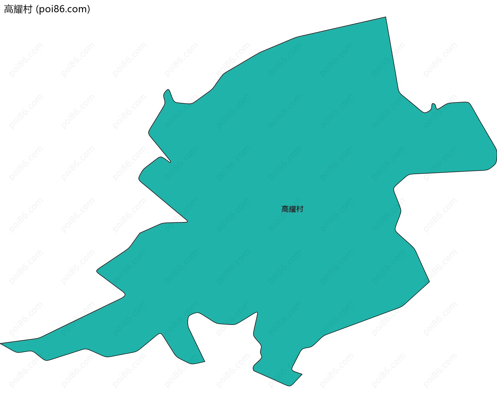 高耀村边界地图