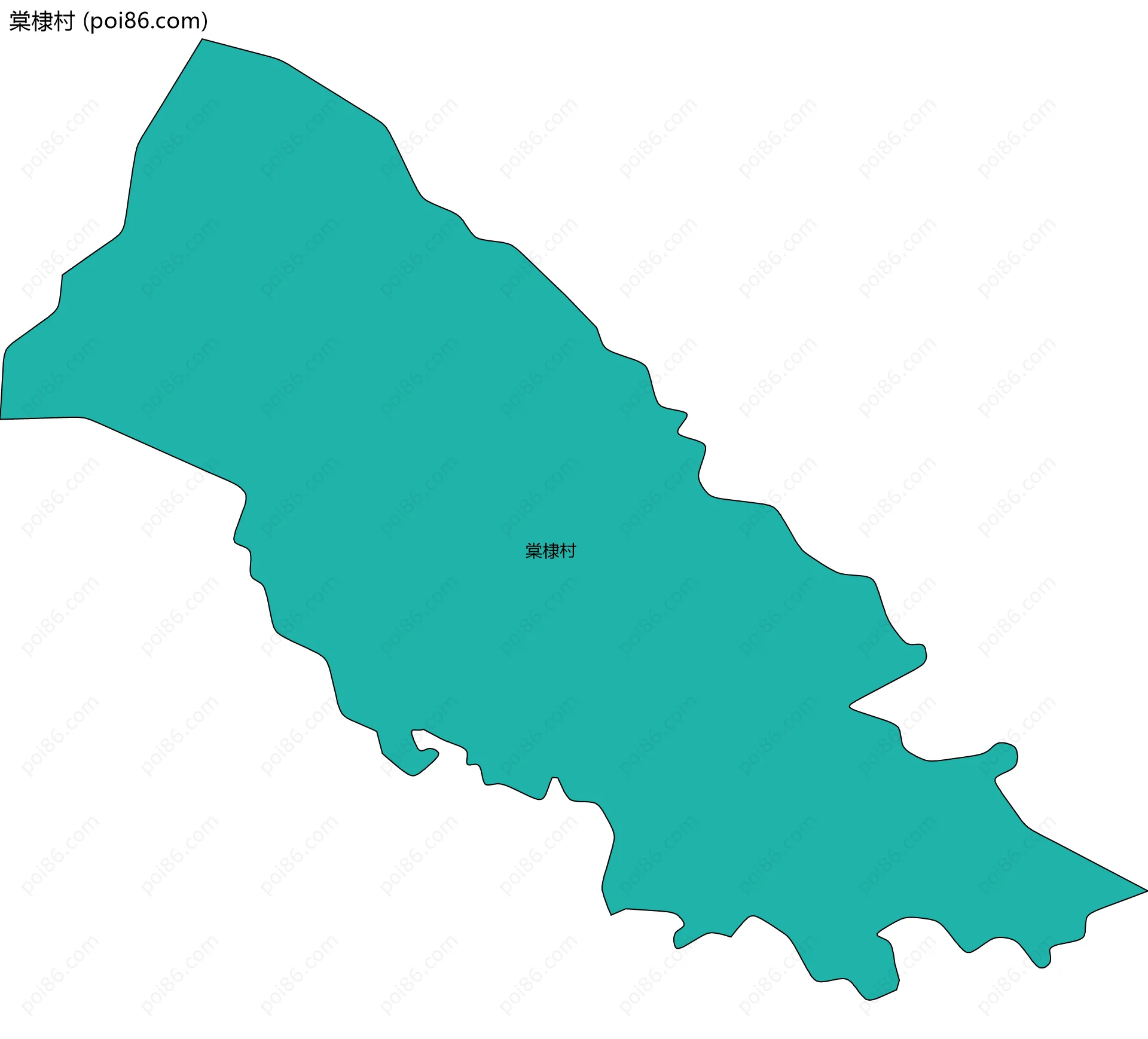 棠棣村边界地图