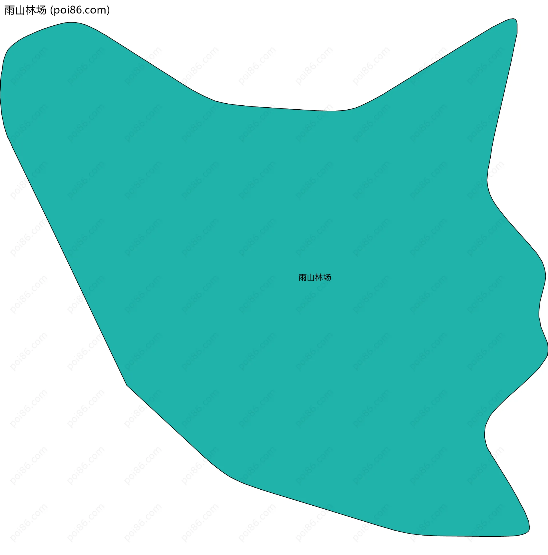 雨山林场边界地图