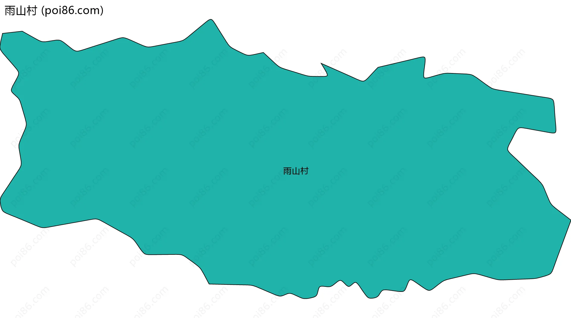 雨山村边界地图