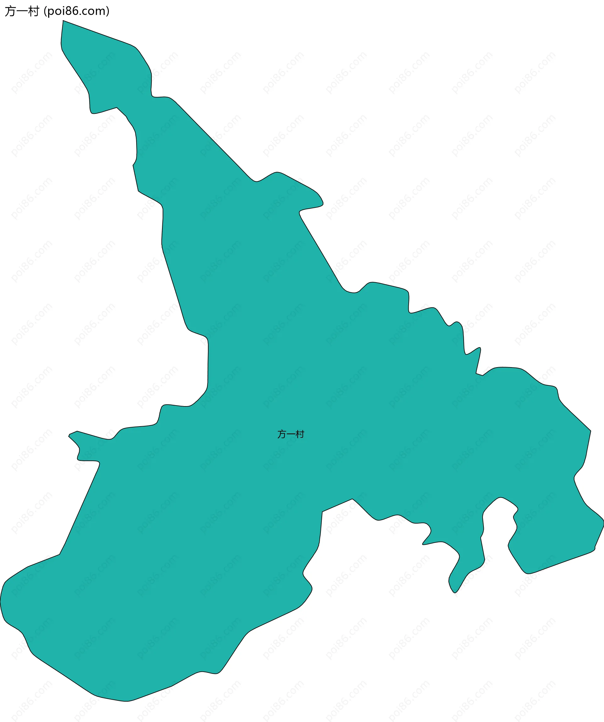 方一村边界地图