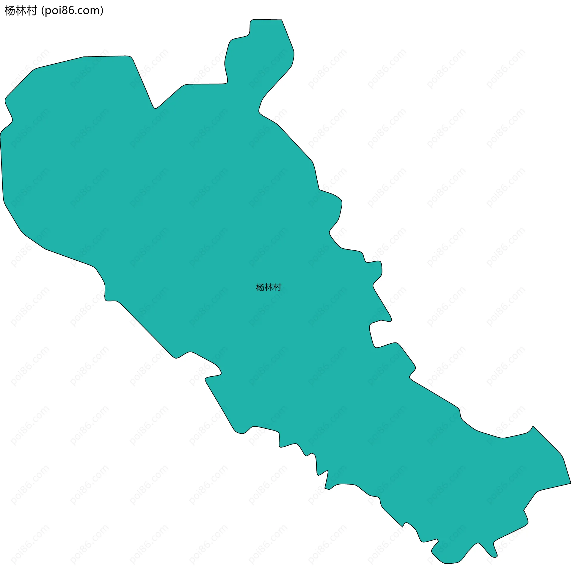 杨林村边界地图