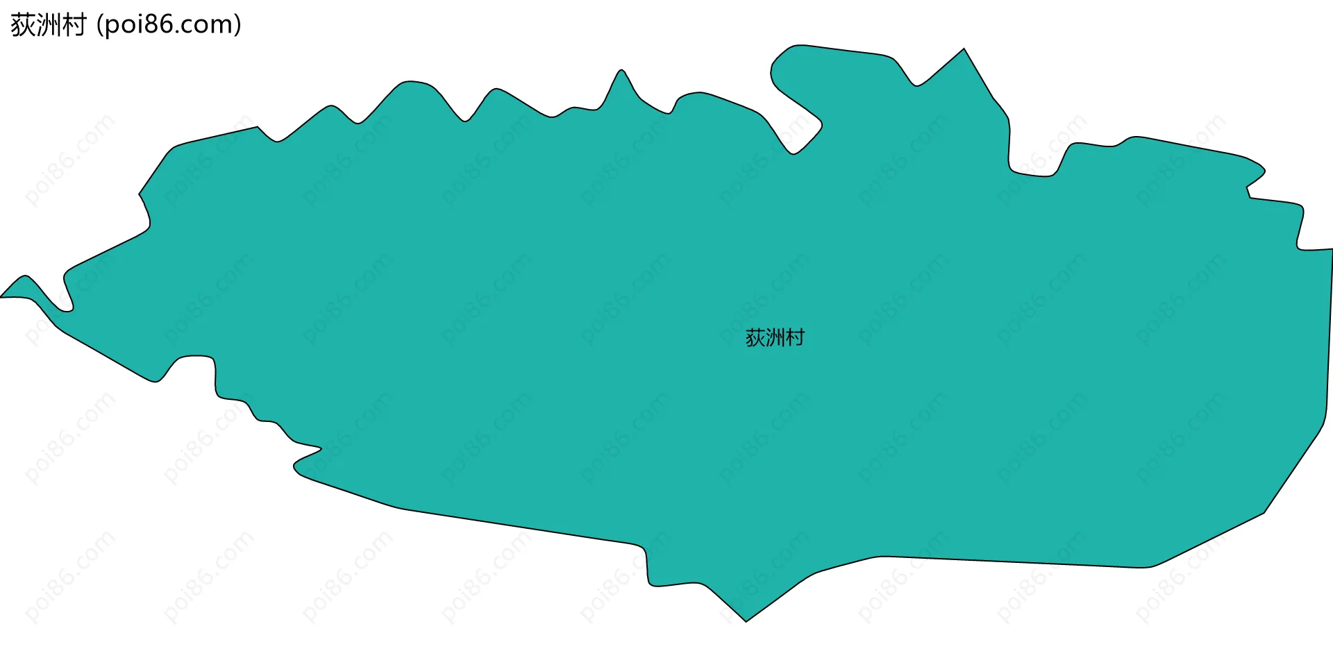 荻洲村边界地图