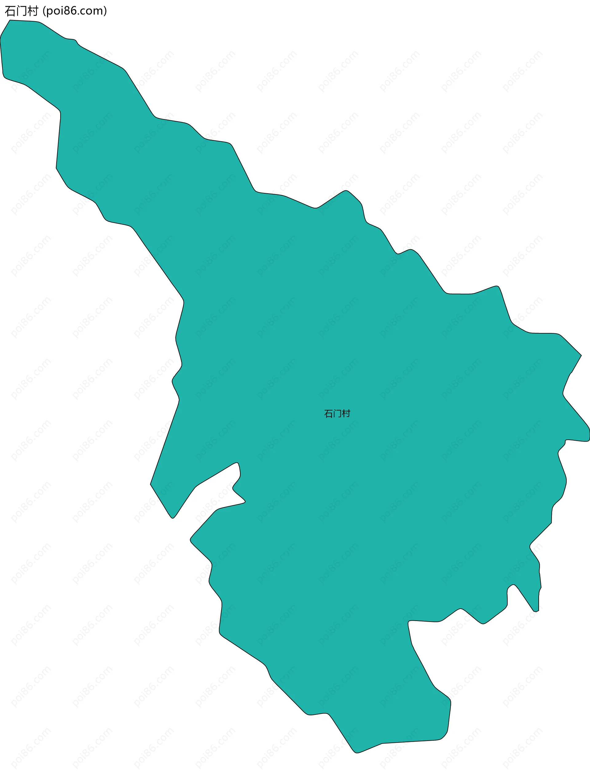 石门村边界地图