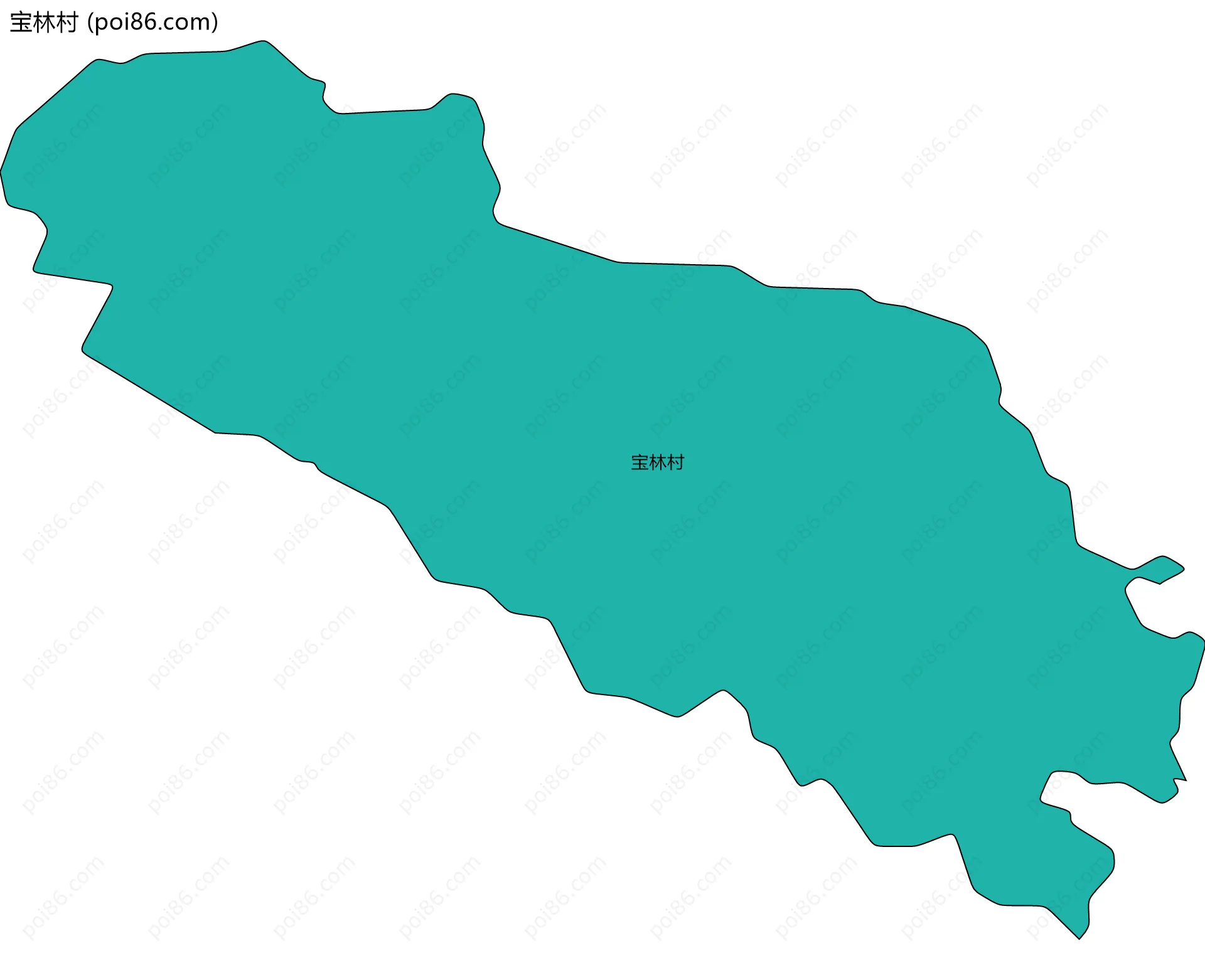 宝林村边界地图