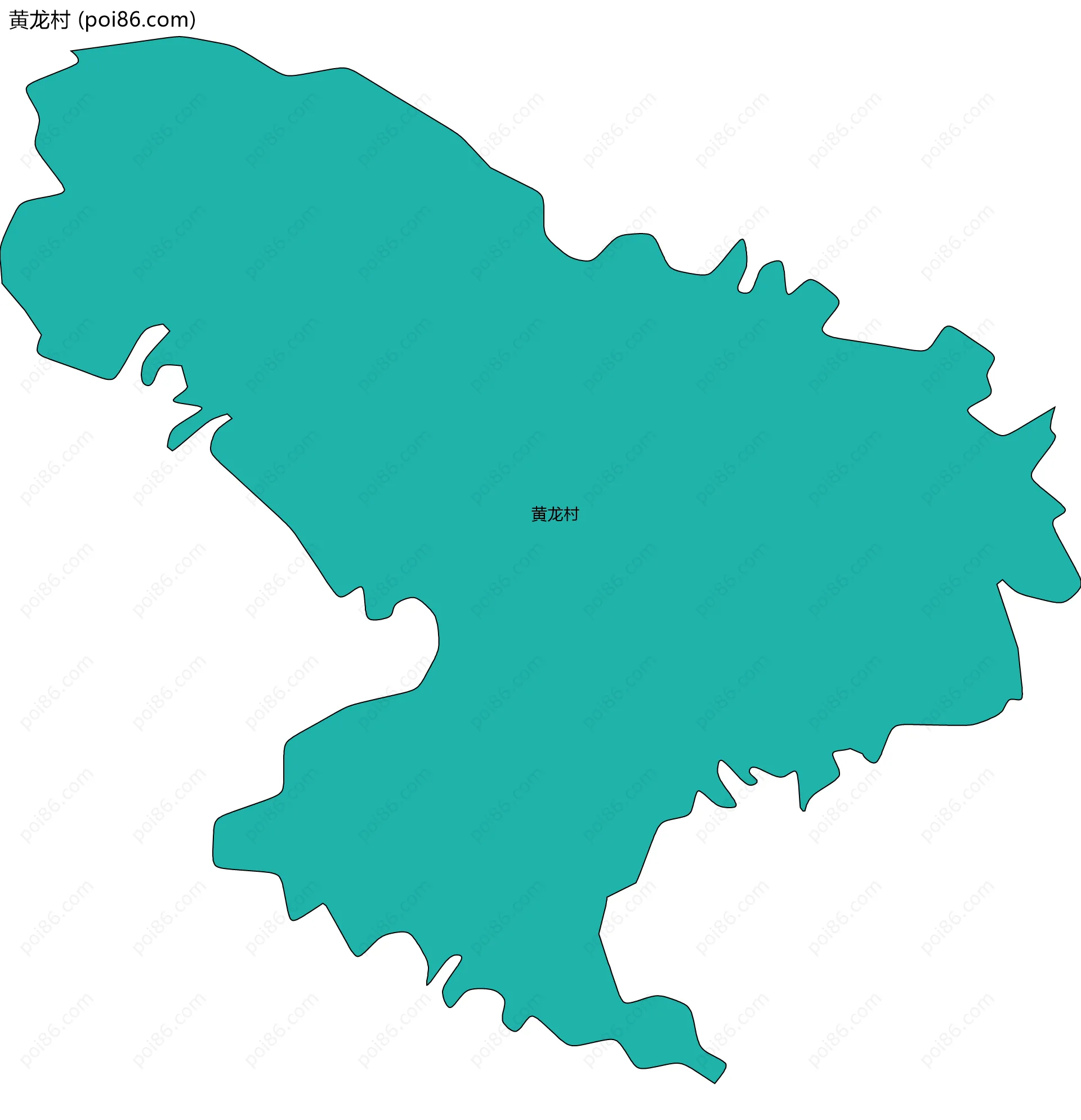 黄龙村边界地图