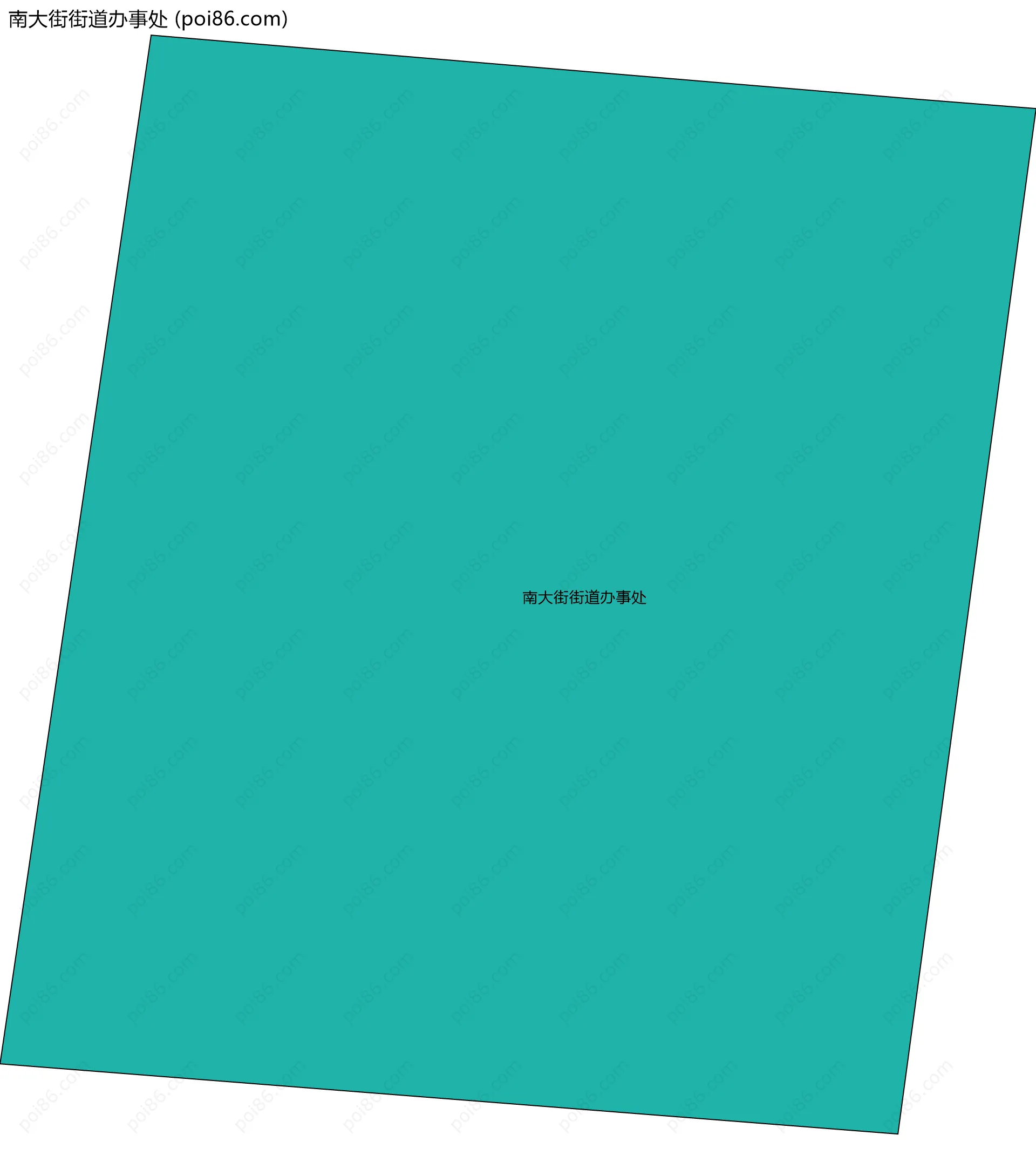 南大街街道办事处边界地图