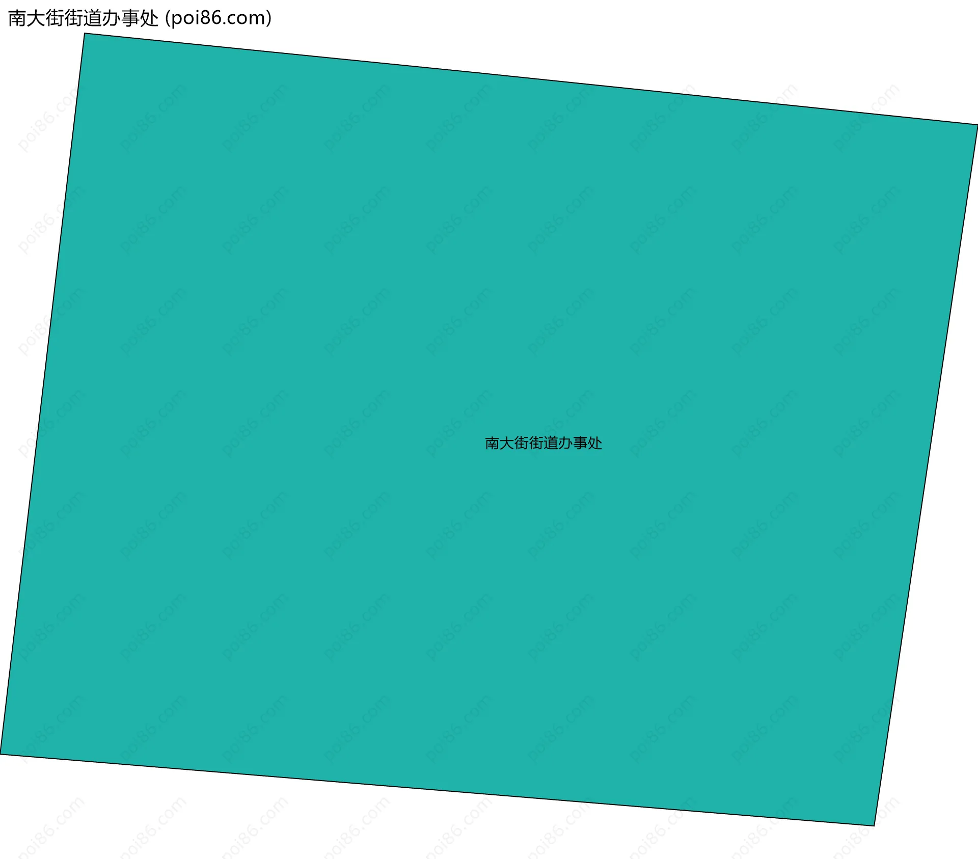 南大街街道办事处边界地图