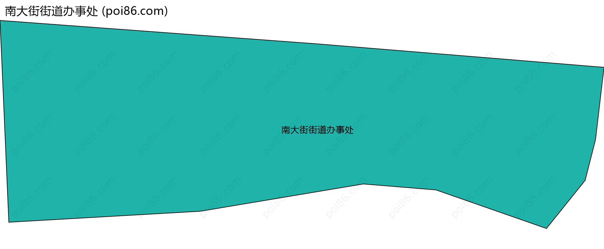 南大街街道办事处边界地图