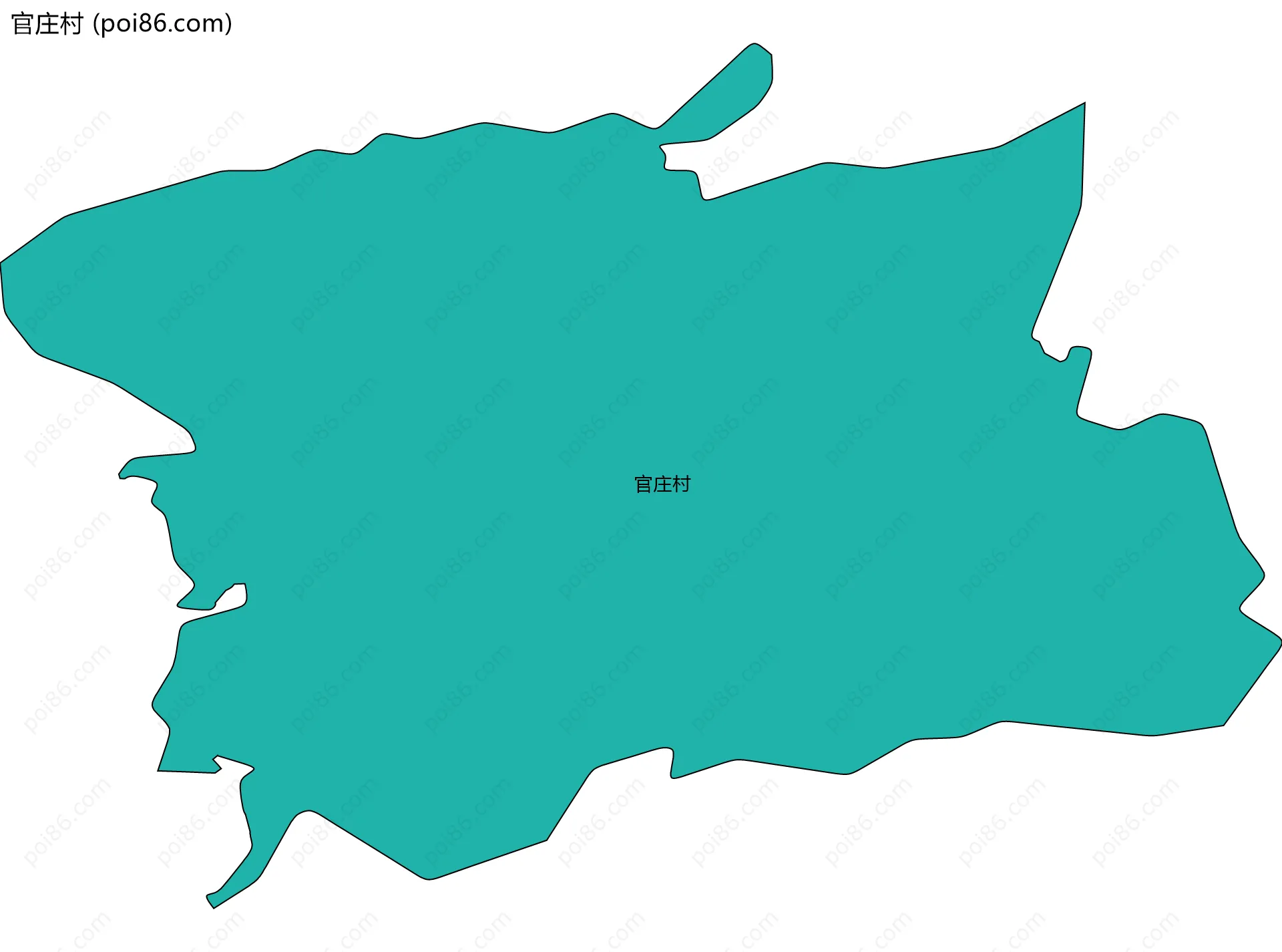 官庄村边界地图