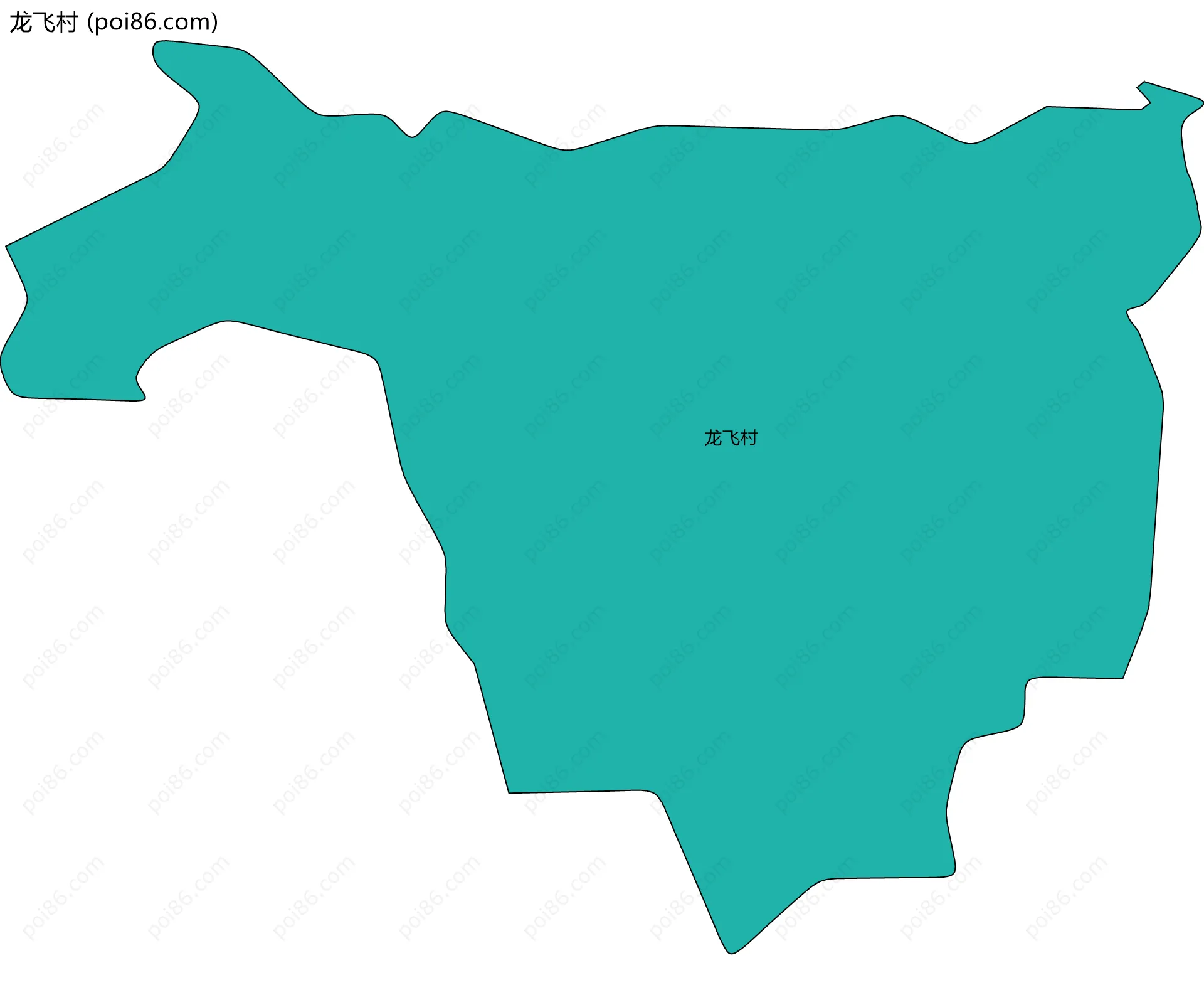 龙飞村边界地图
