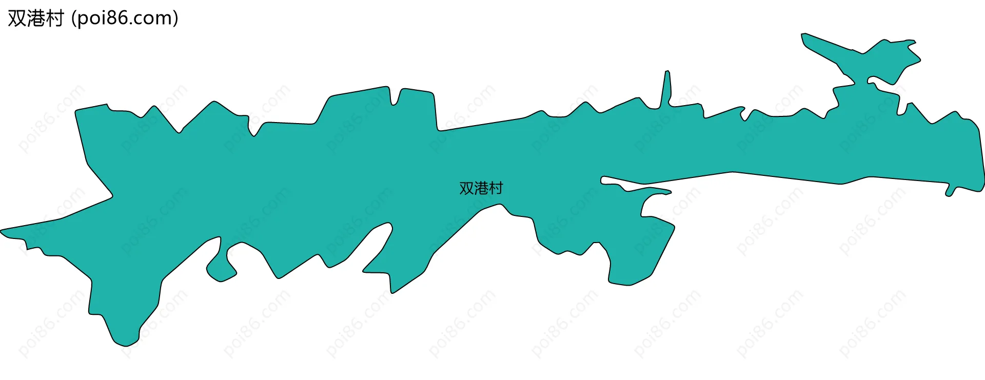 双港村边界地图