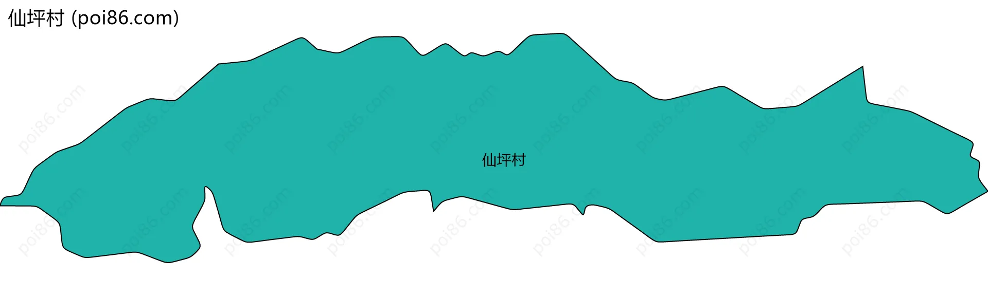 仙坪村边界地图