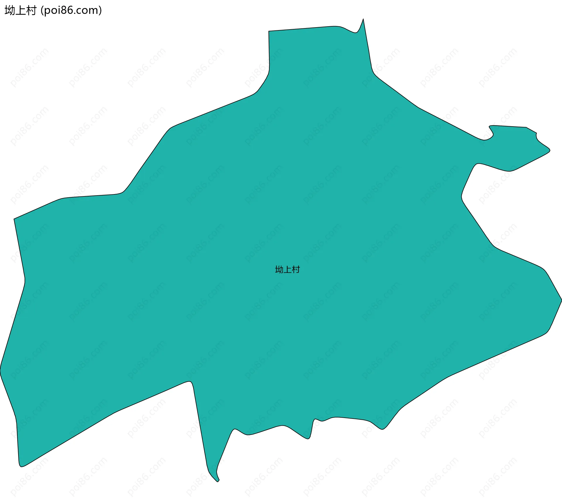 坳上村边界地图