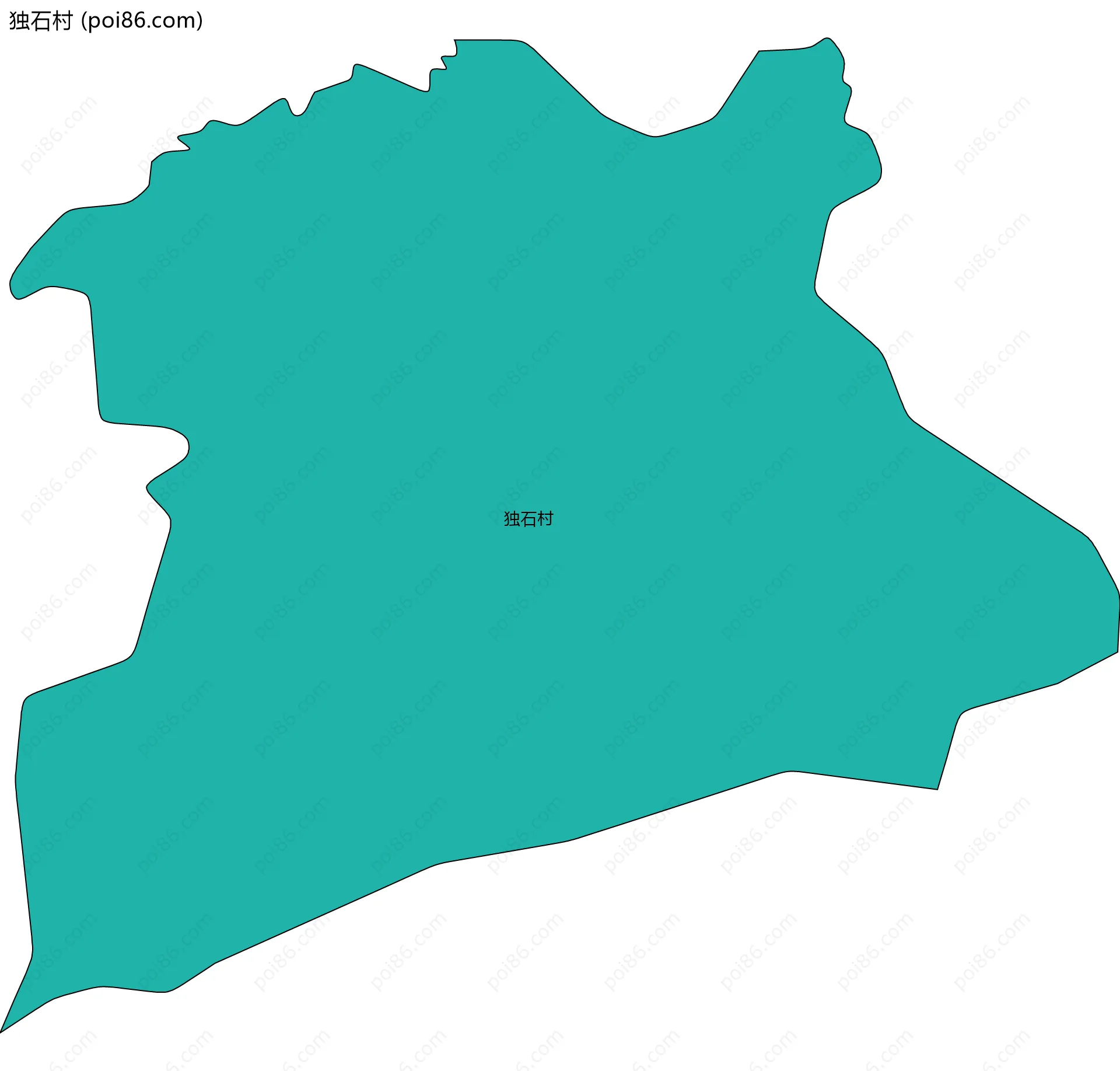 独石村边界地图