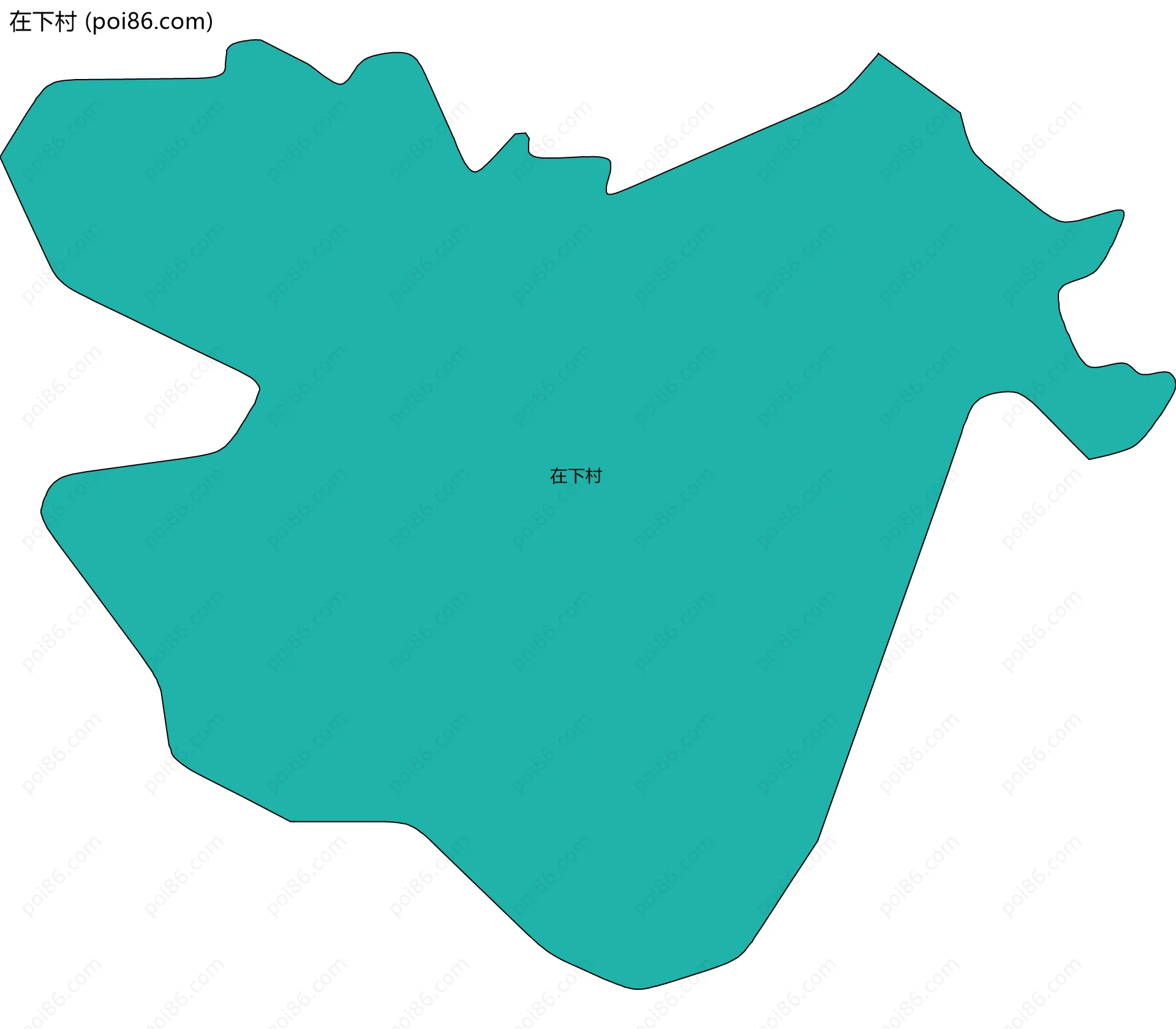 在下村边界地图