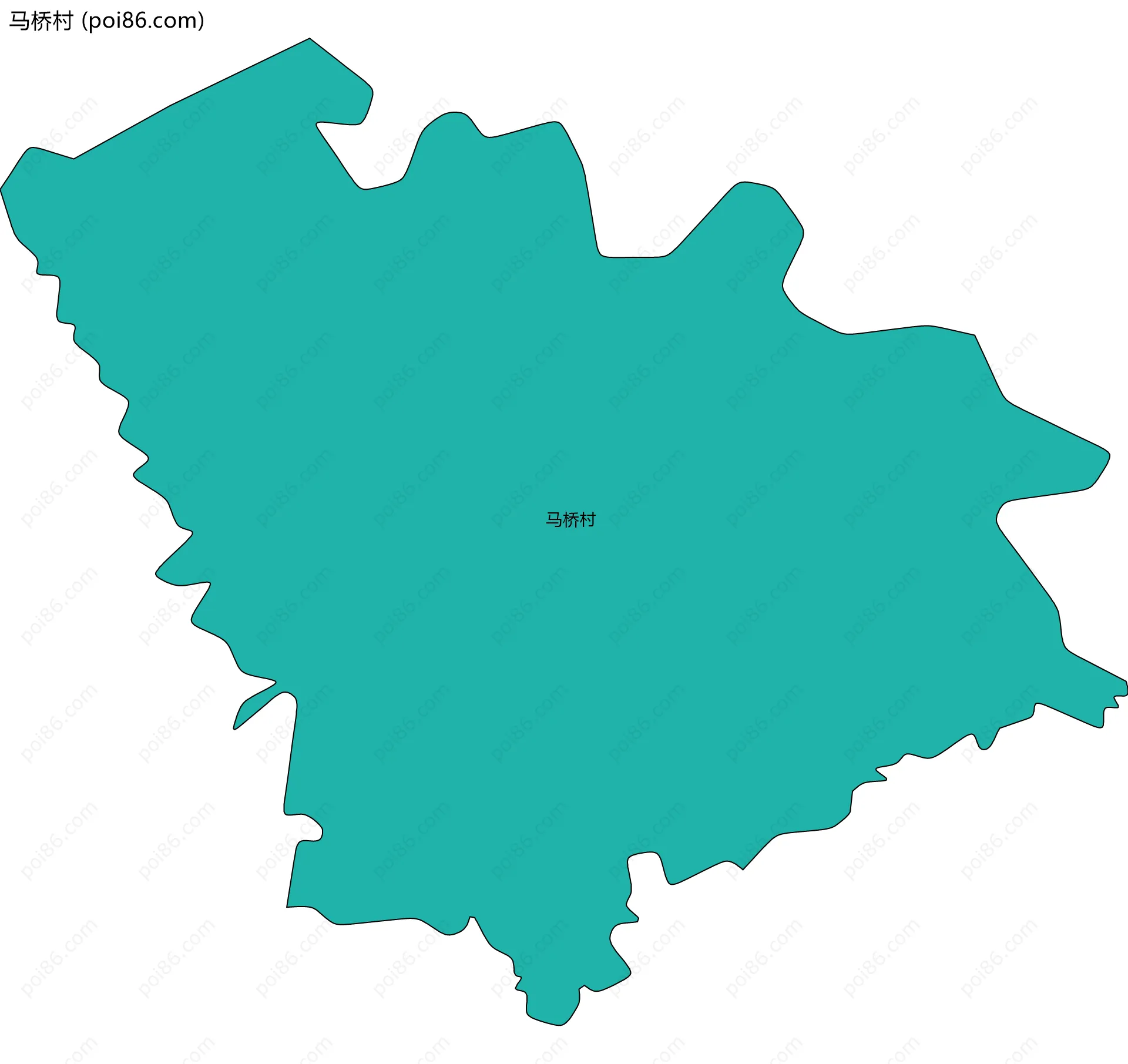 马桥村边界地图