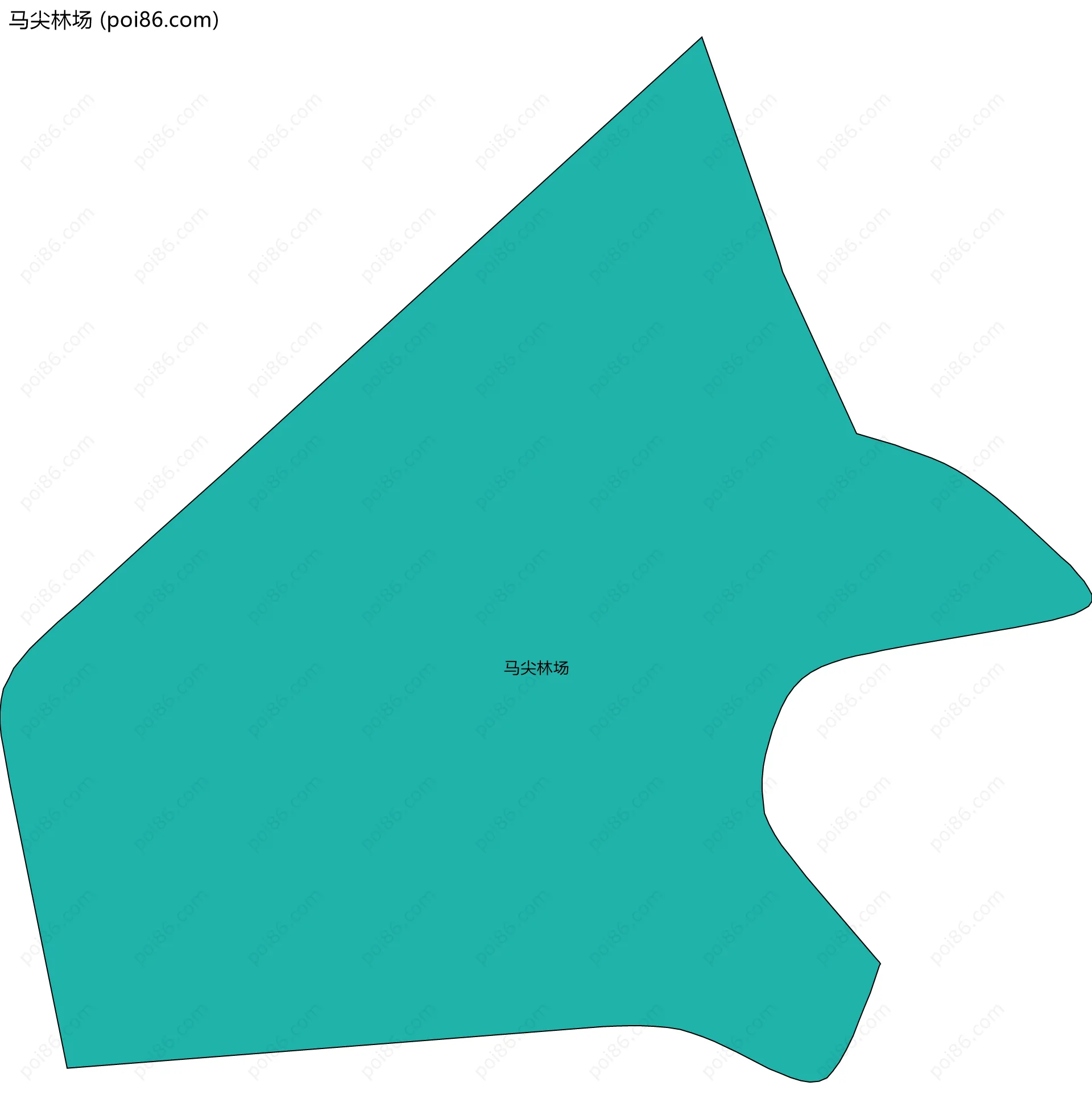 马尖林场边界地图