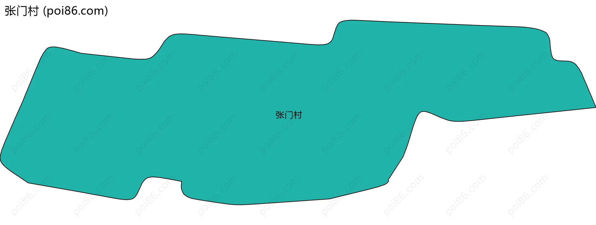 张门村边界地图