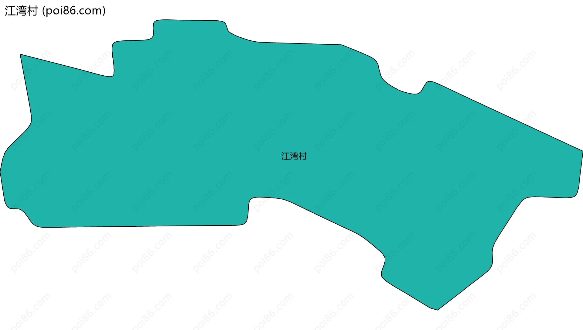 江湾村边界地图