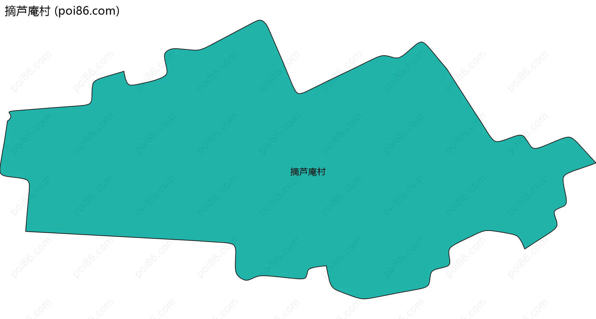 摘芦庵村边界地图
