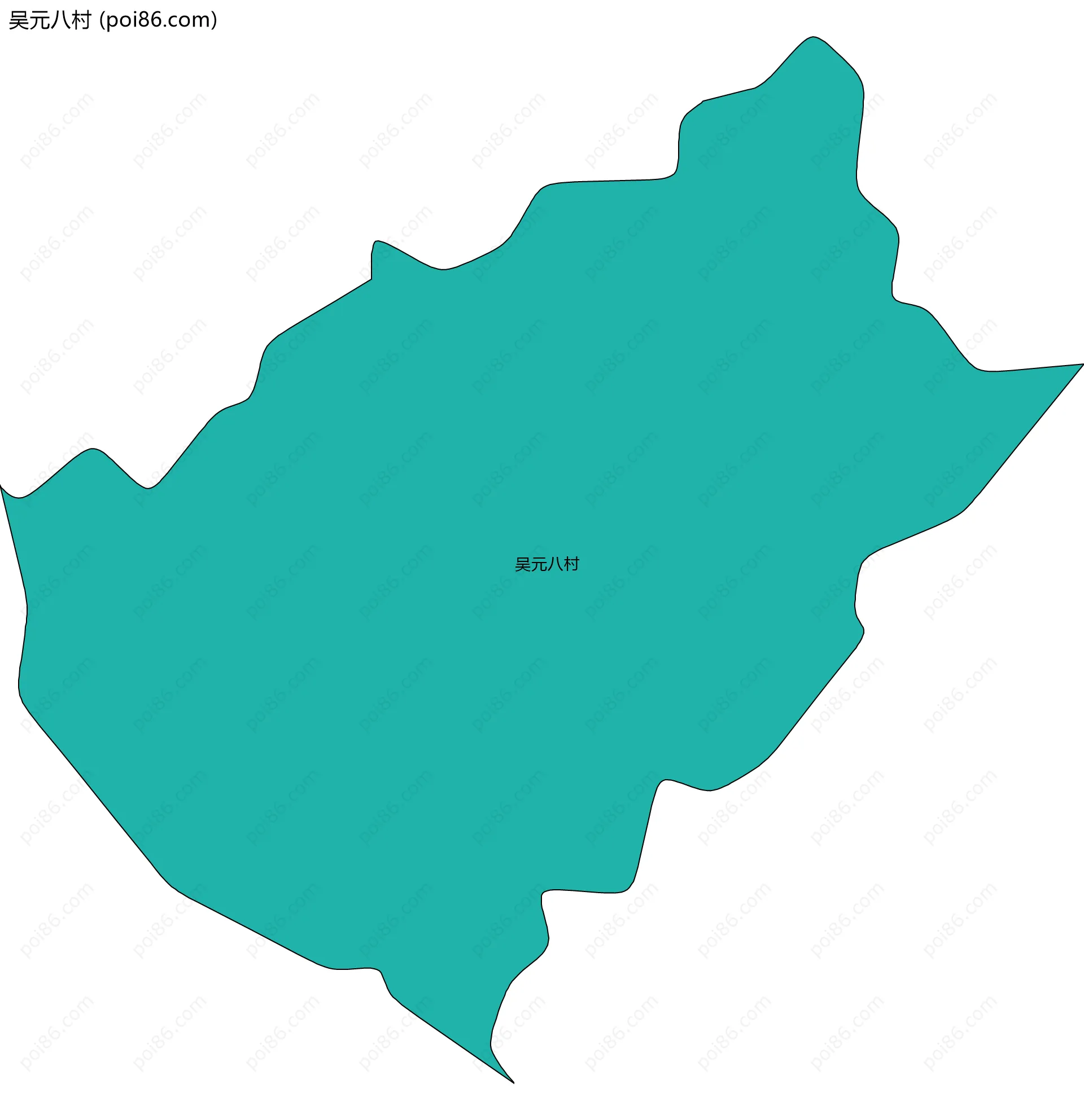 吴元八村边界地图