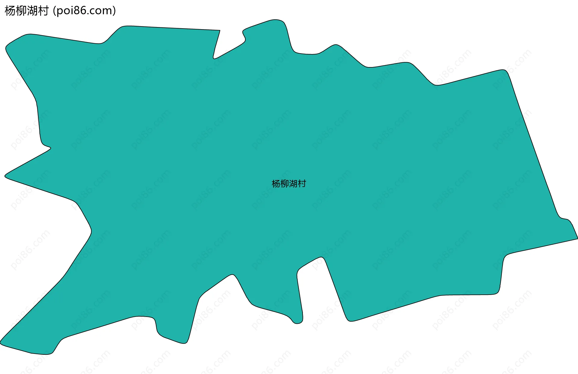 杨柳湖村边界地图