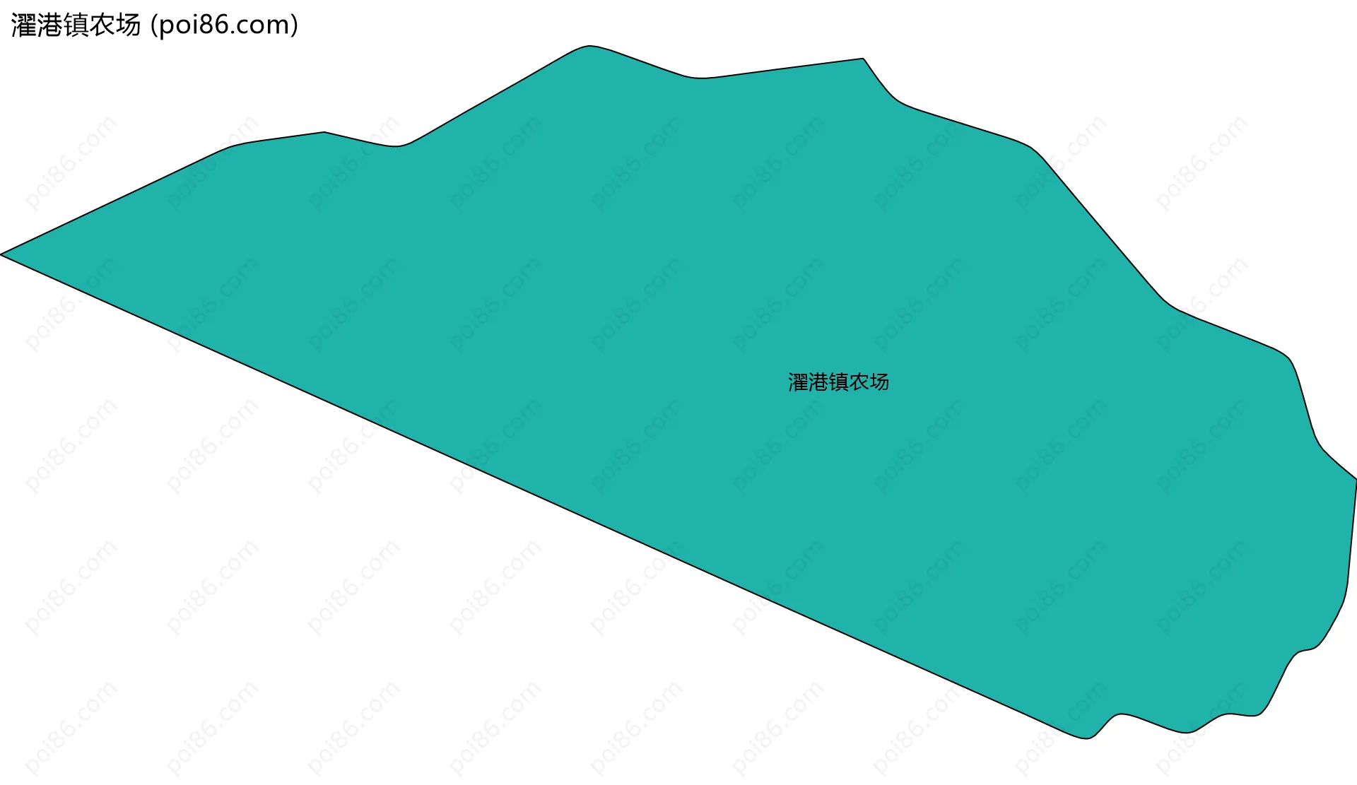 濯港镇农场边界地图