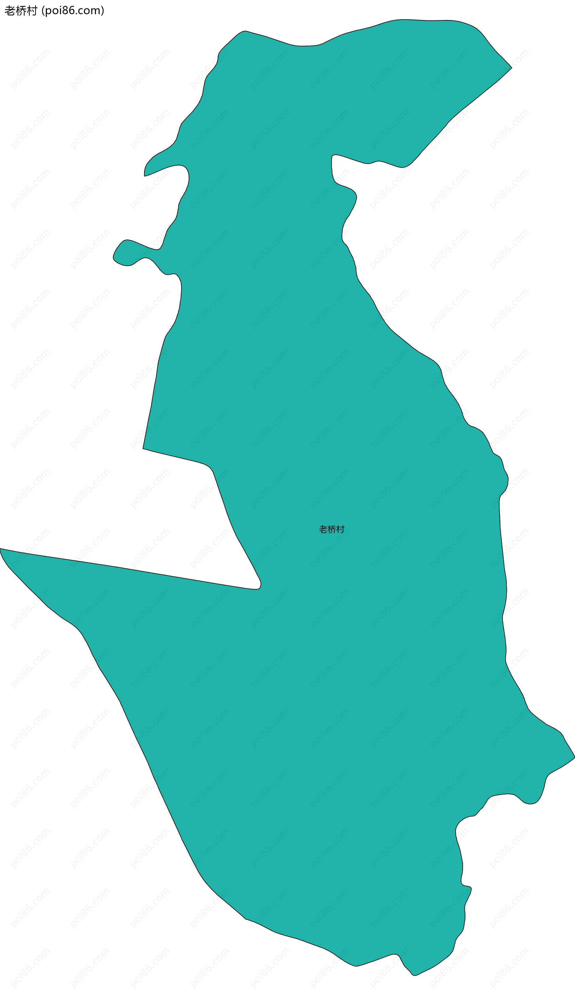 老桥村边界地图