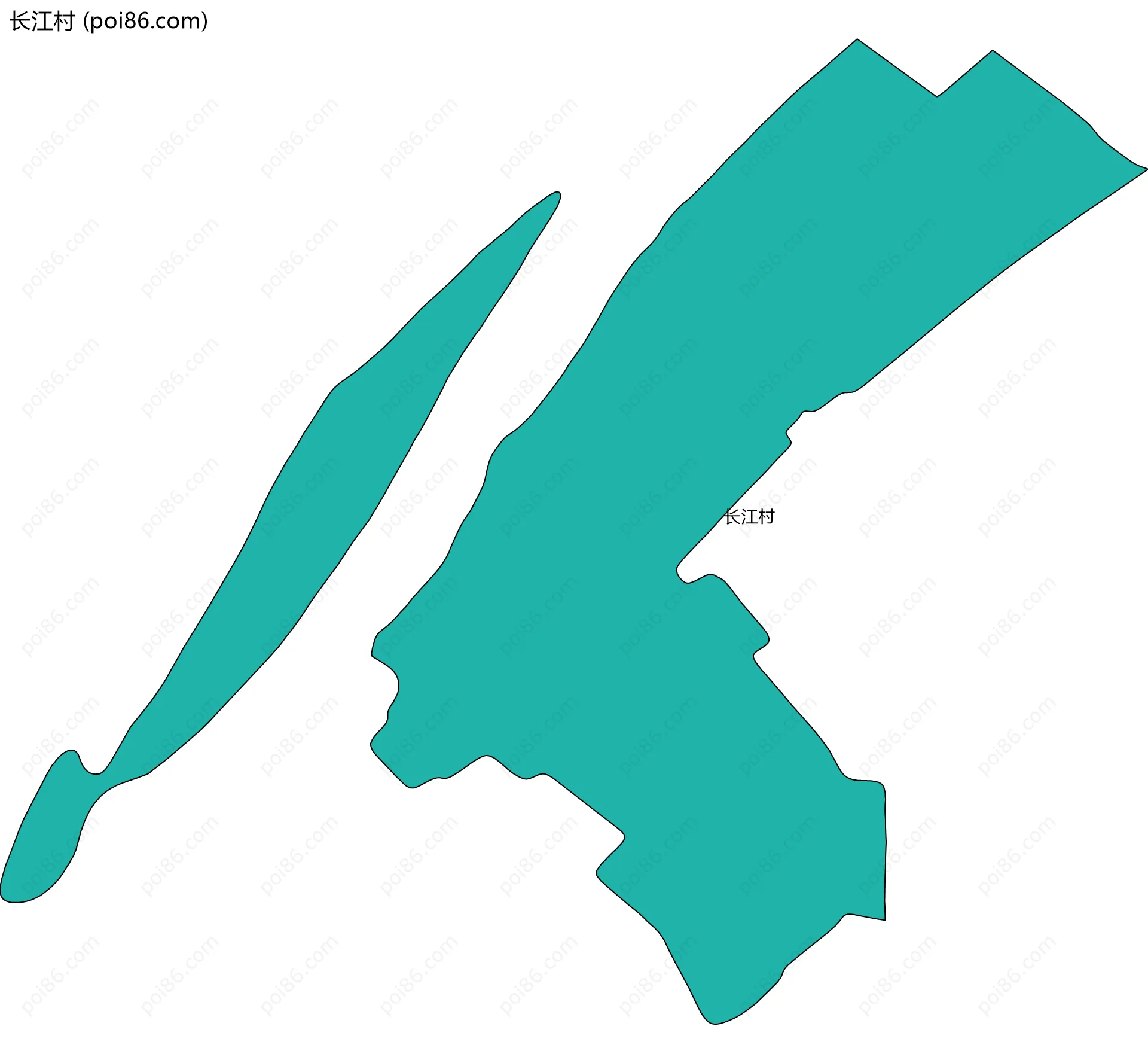 长江村边界地图