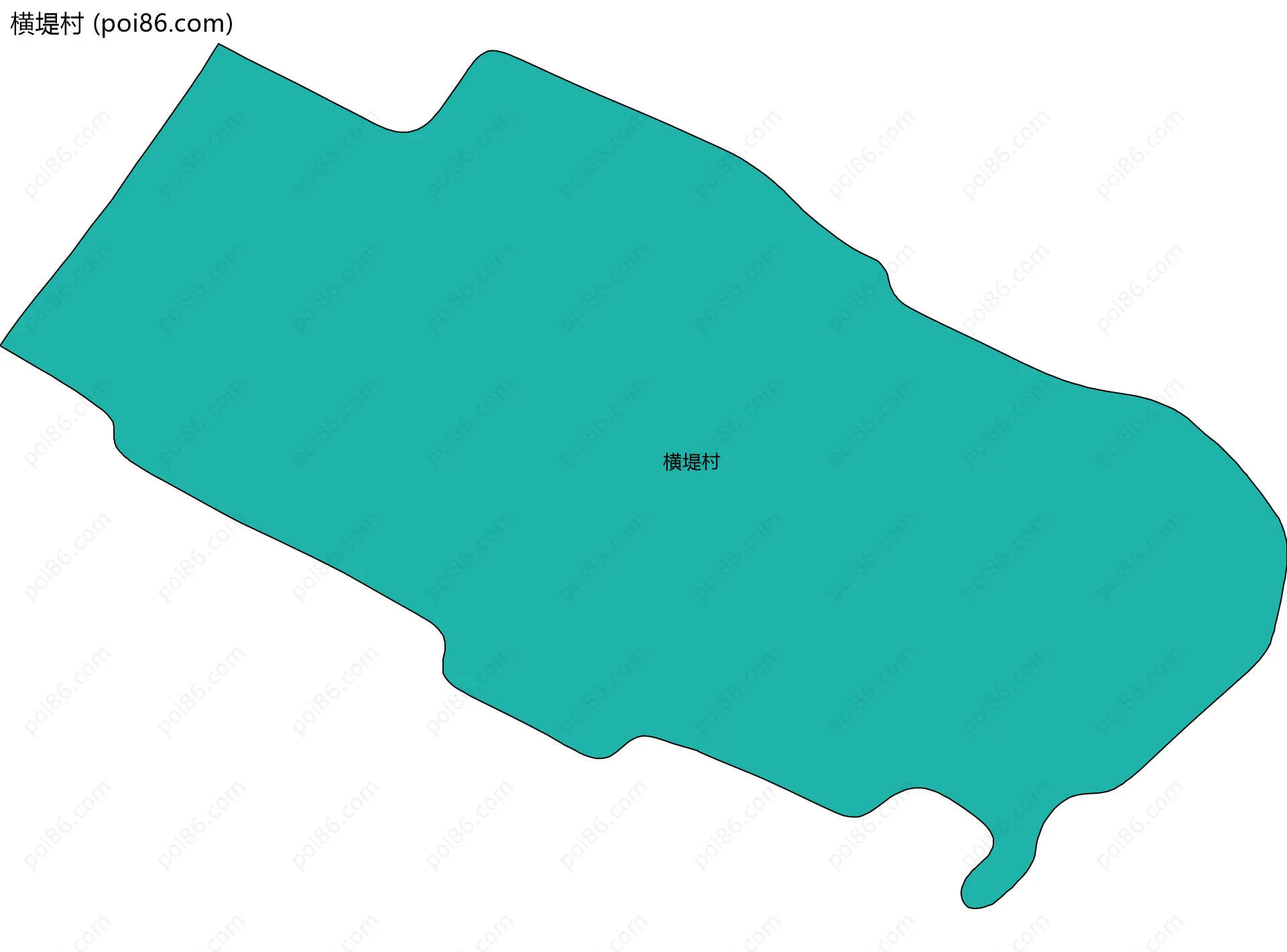 横堤村边界地图