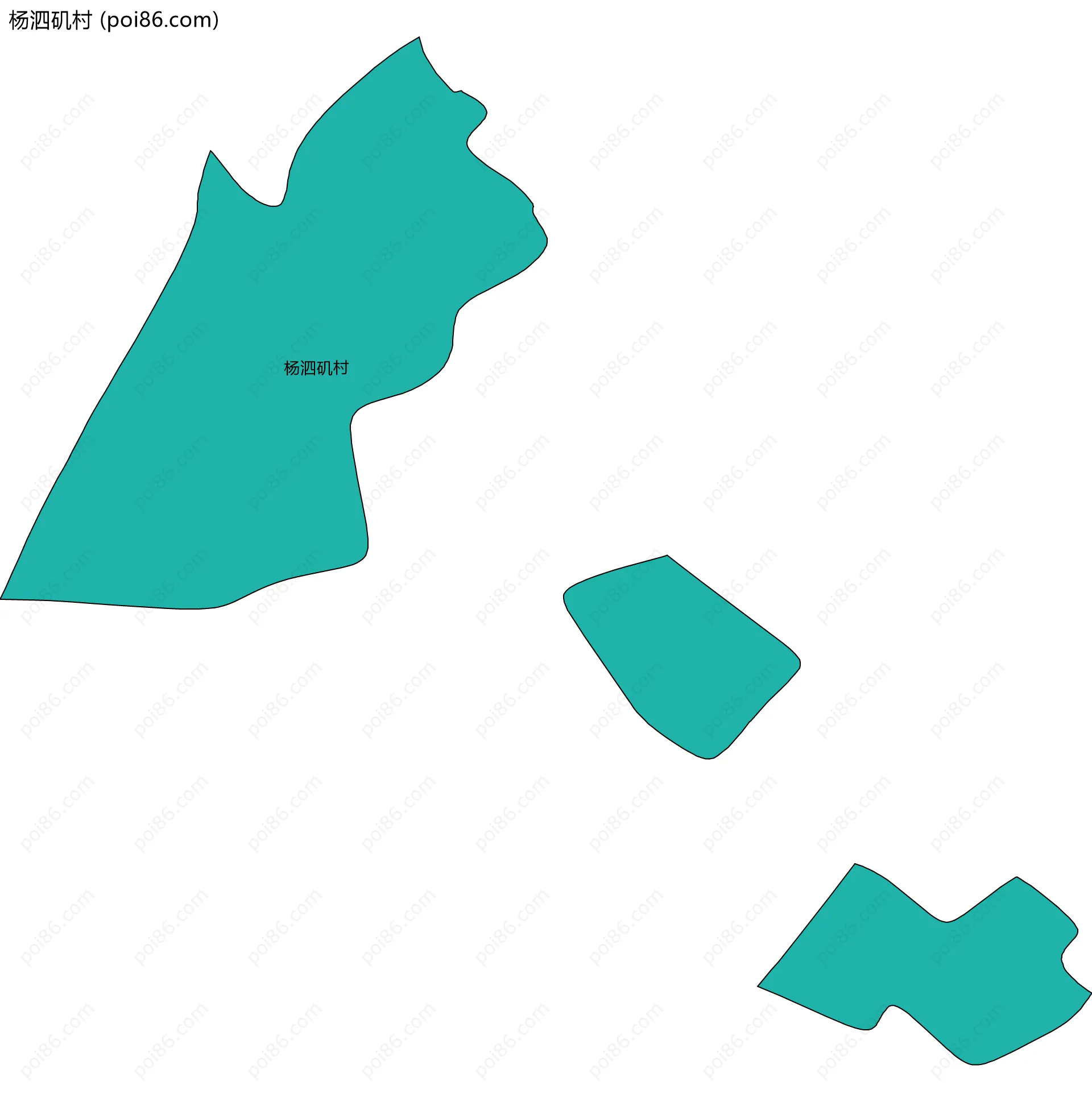 杨泗矶村边界地图