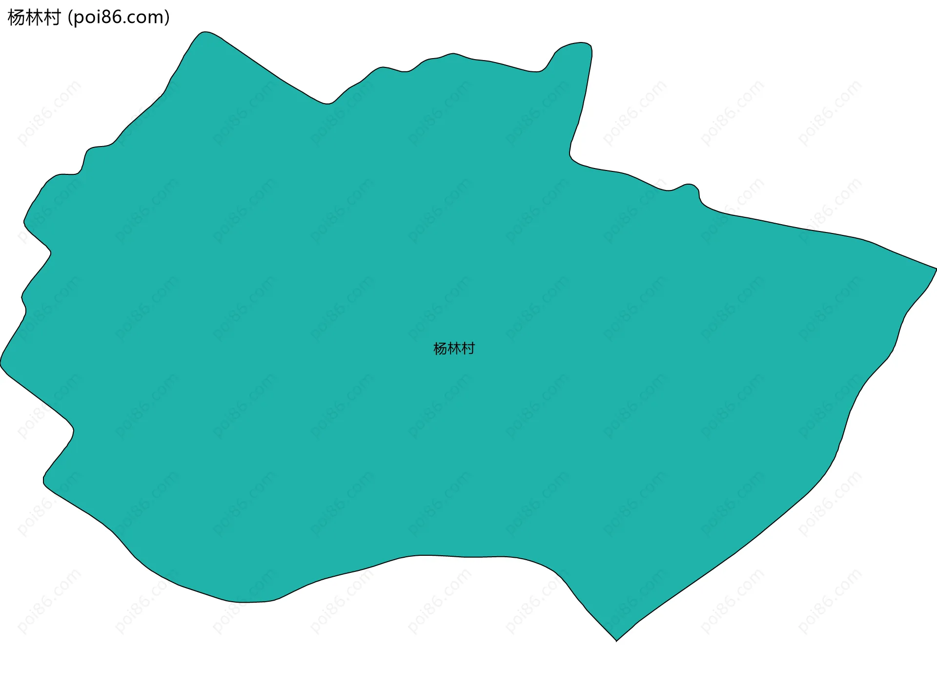 杨林村边界地图