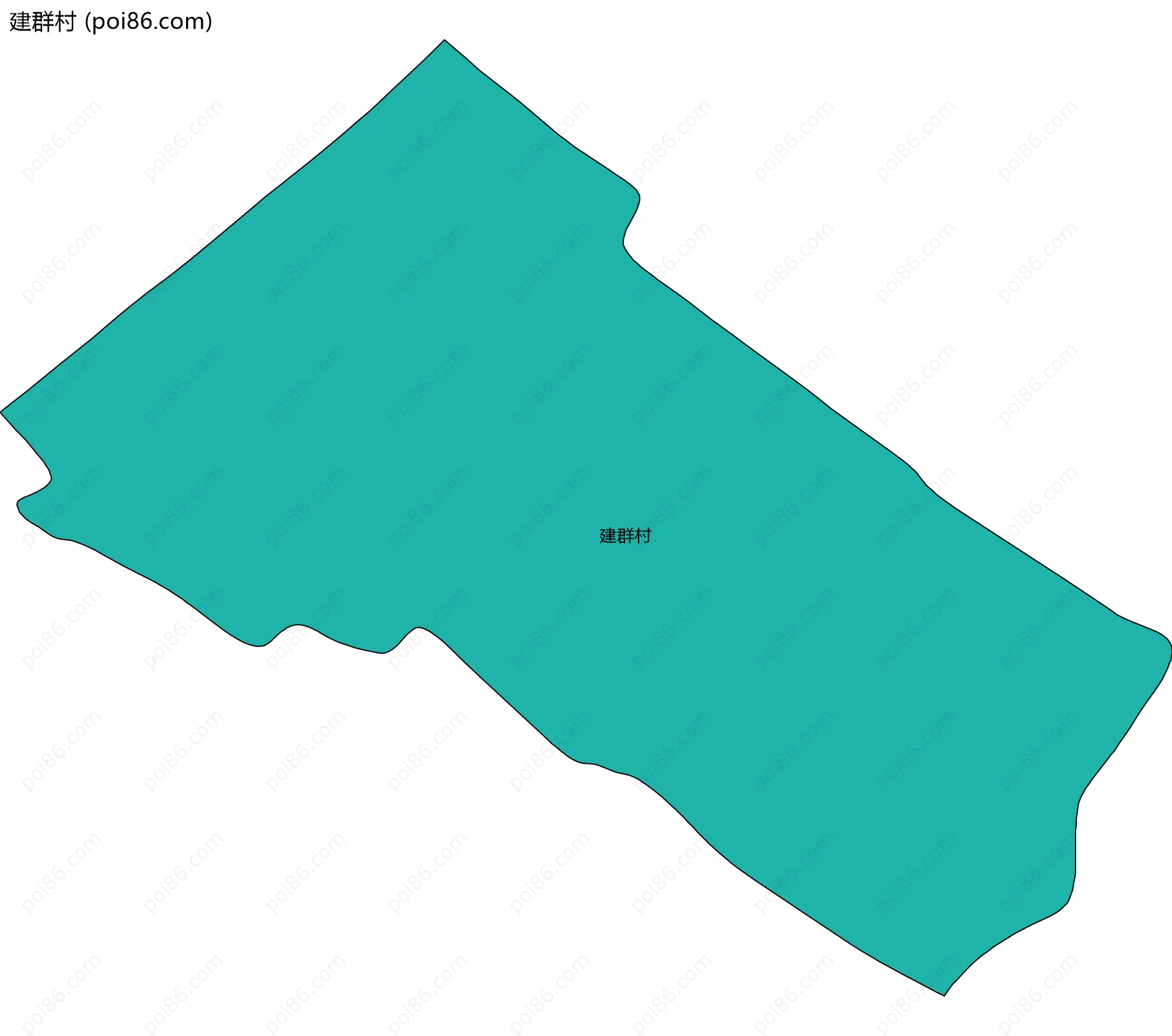 建群村边界地图