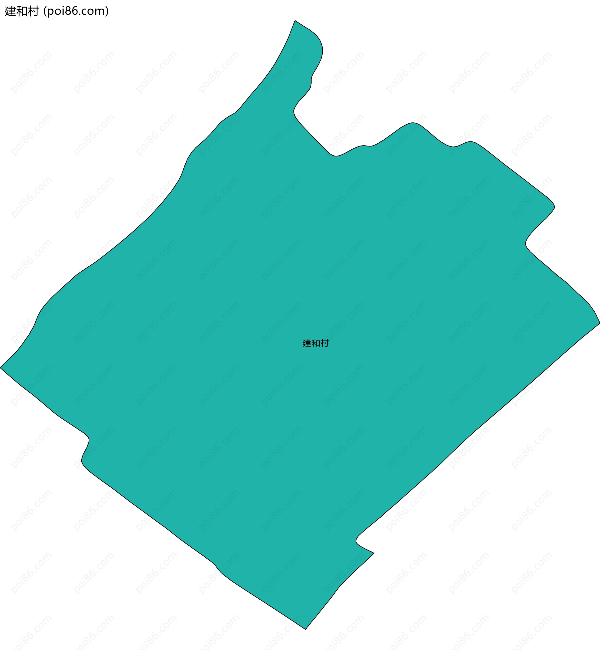 建和村边界地图