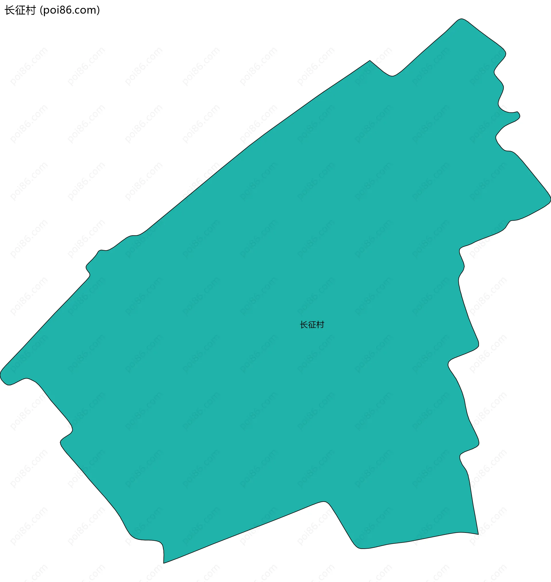 长征村边界地图