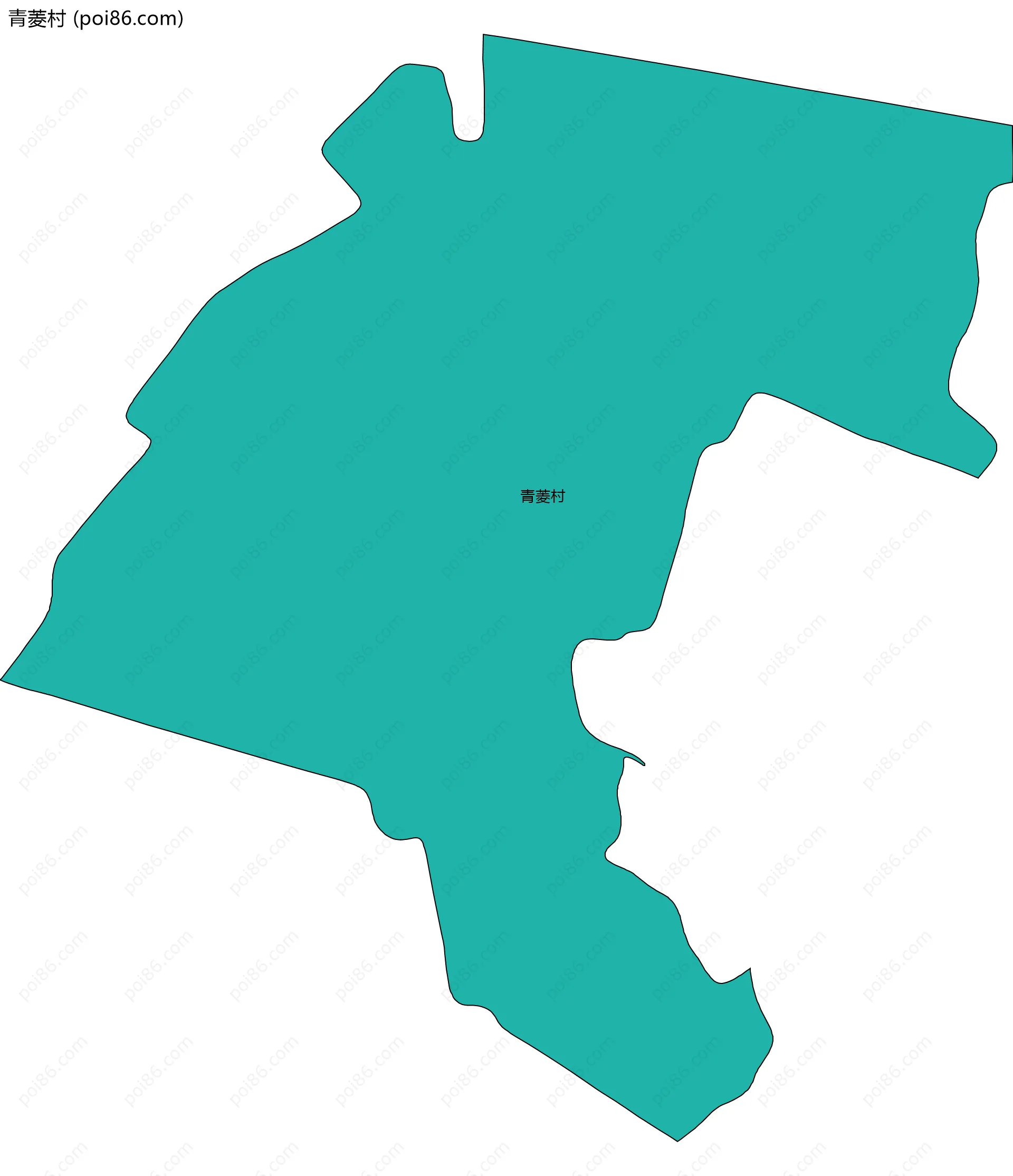 青菱村边界地图