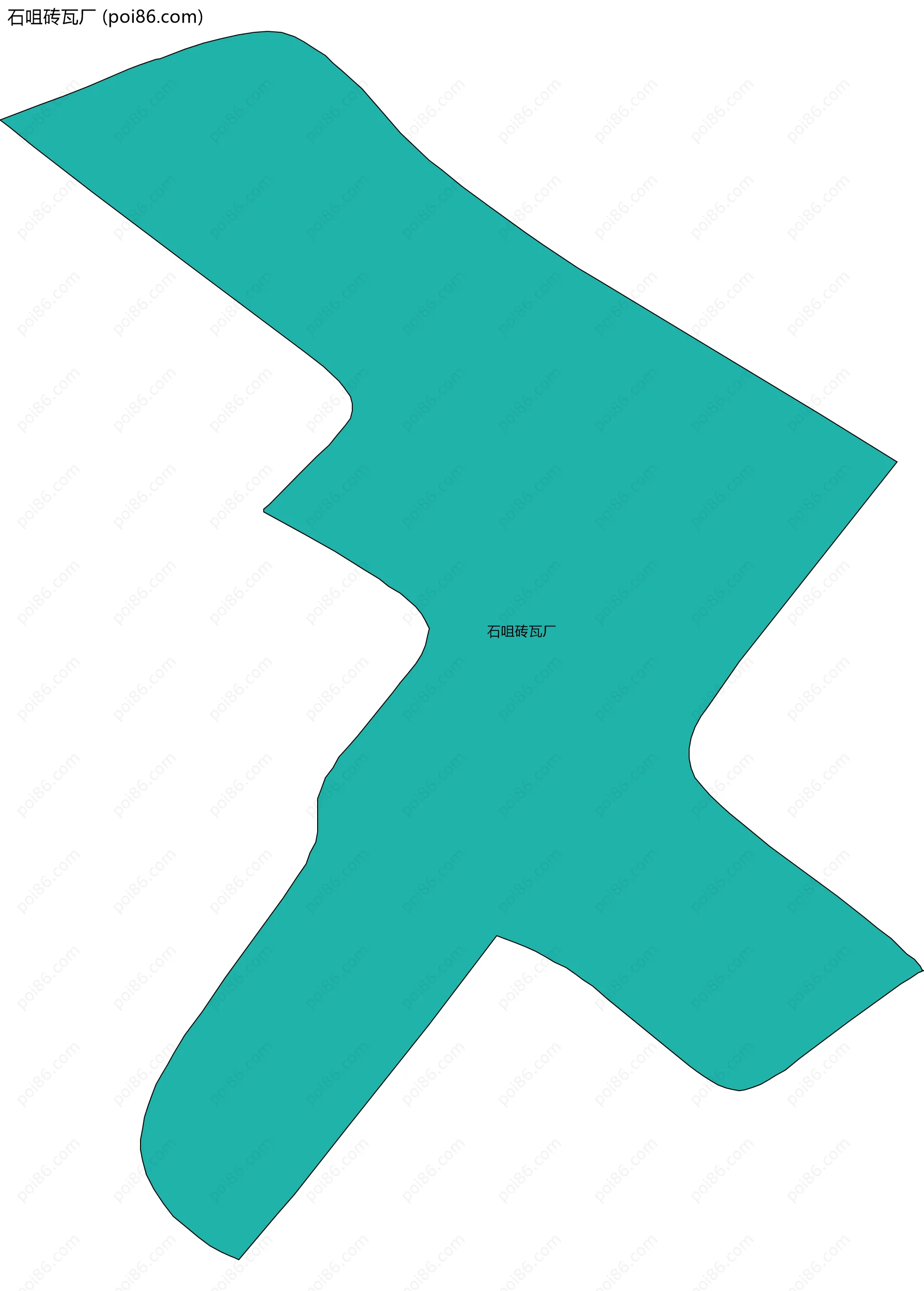 石咀砖瓦厂边界地图