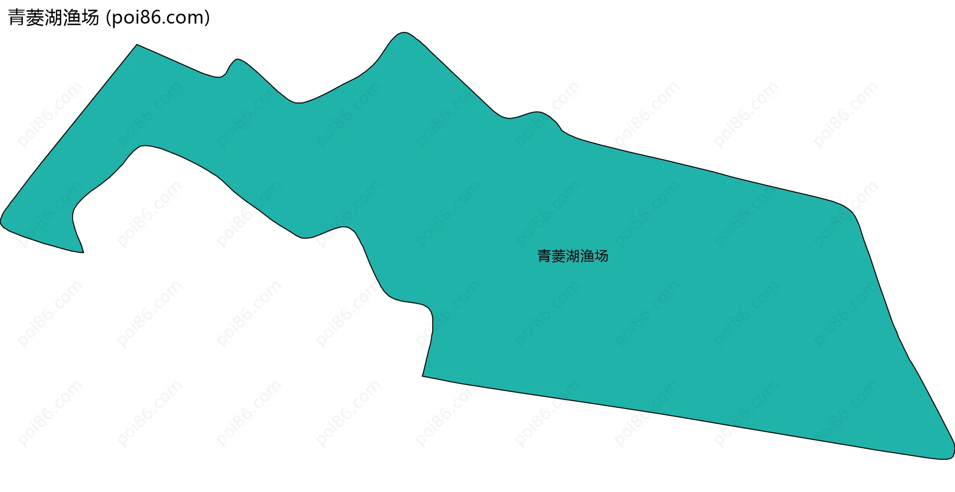 青菱湖渔场边界地图