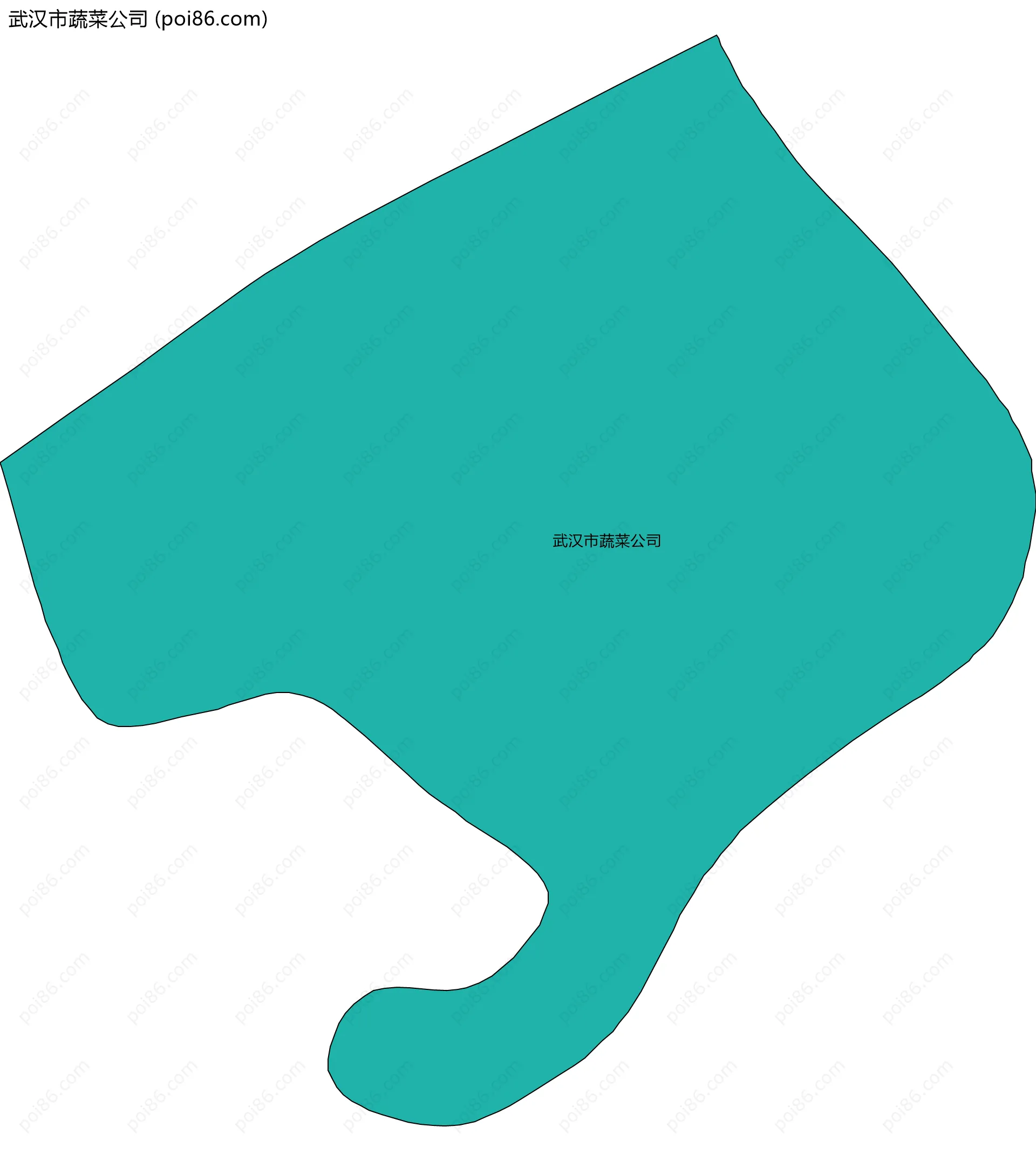 武汉市蔬菜公司边界地图